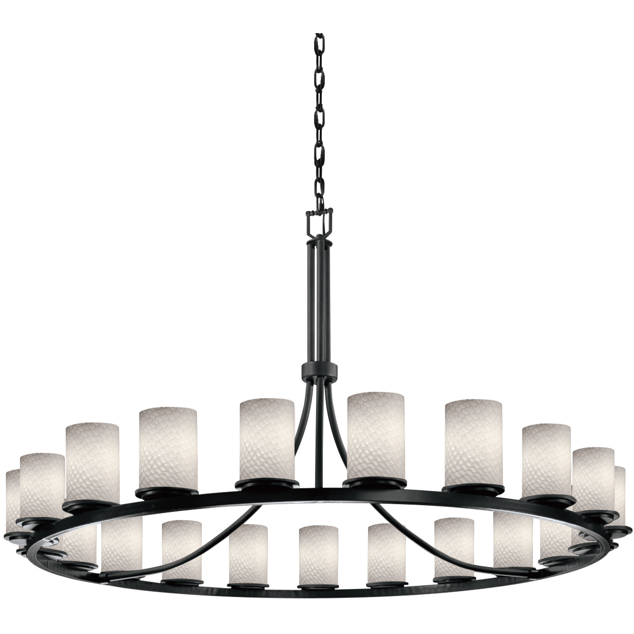 Fusion LED 60 inch Dark Bronze Chandelier Ceiling Light in 14700 Lm LED, Seeded Fusion