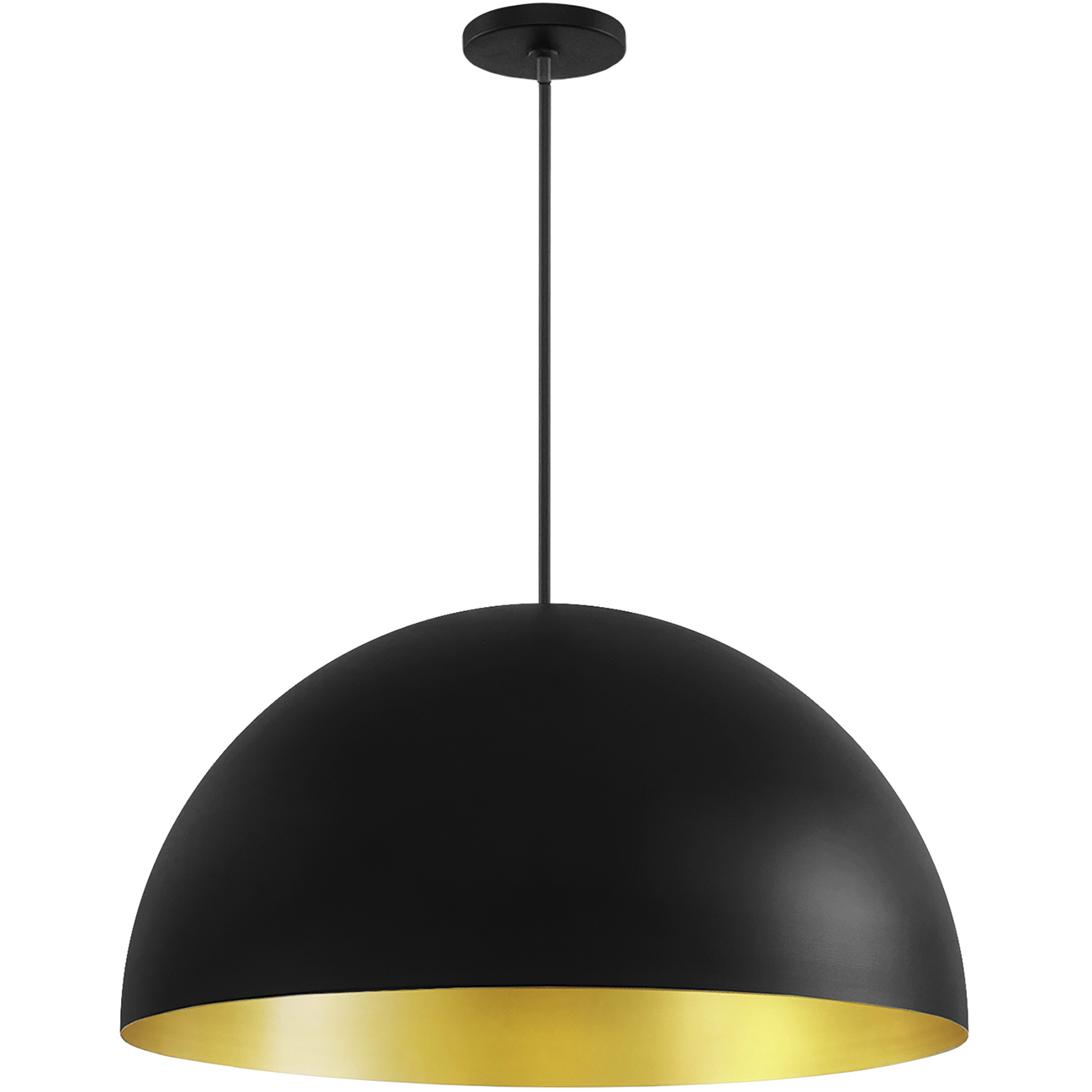 Elias 5 Light 23.5 inch Matte Black with Champagne Gold Pendant Ceiling Light in 23.5" D x 23.5" W x 12.5" H, EVOLV