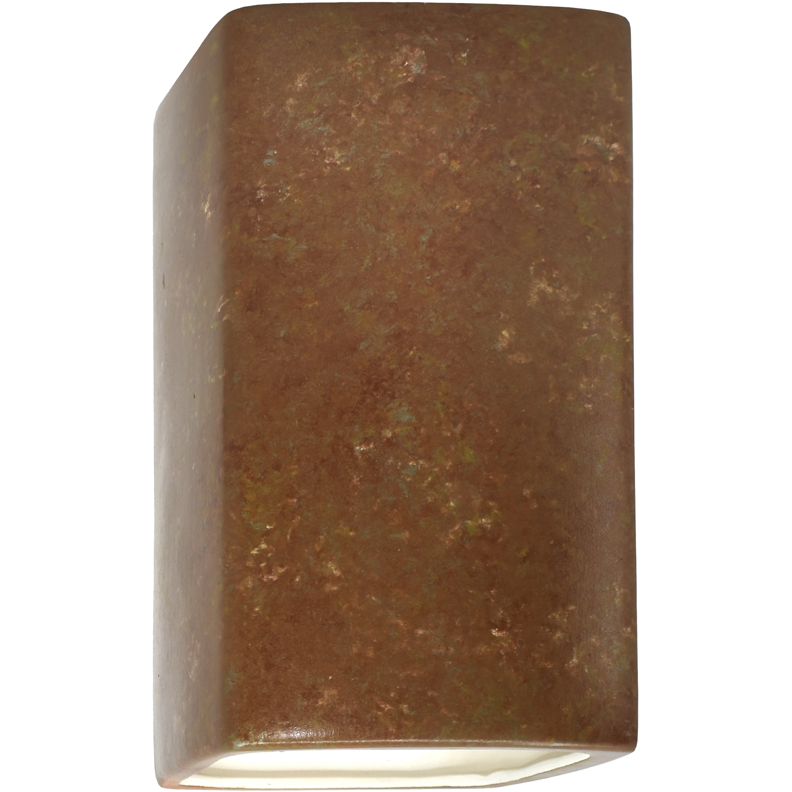Justice Design CER-0950-PATR Ambiance 1 Light 7.25 inch Rust Patina Wall  Sconce Wall Light, Large