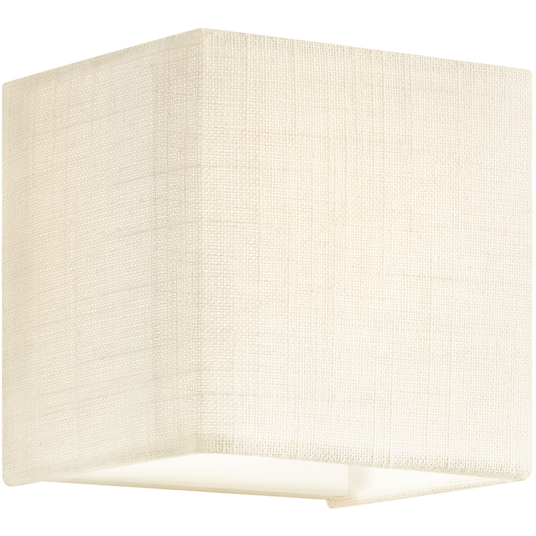 Textile Collection - Marco Family 4.25 inch Cream Linen ADA Wall Sconce Wall Light, EVOLV