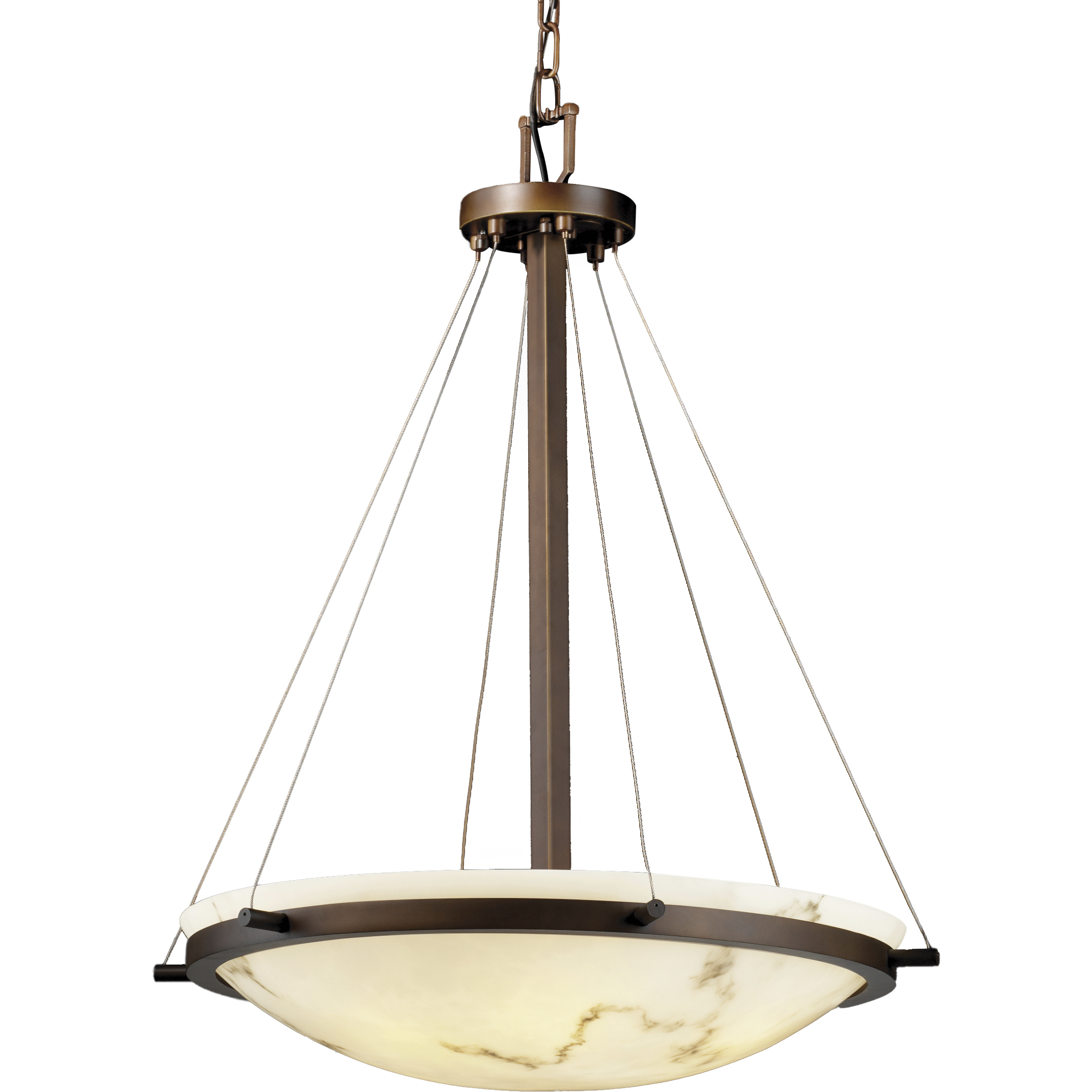 LumenAria LED 27 inch Matte Black Pendant Ceiling Light in 5000 Lm LED