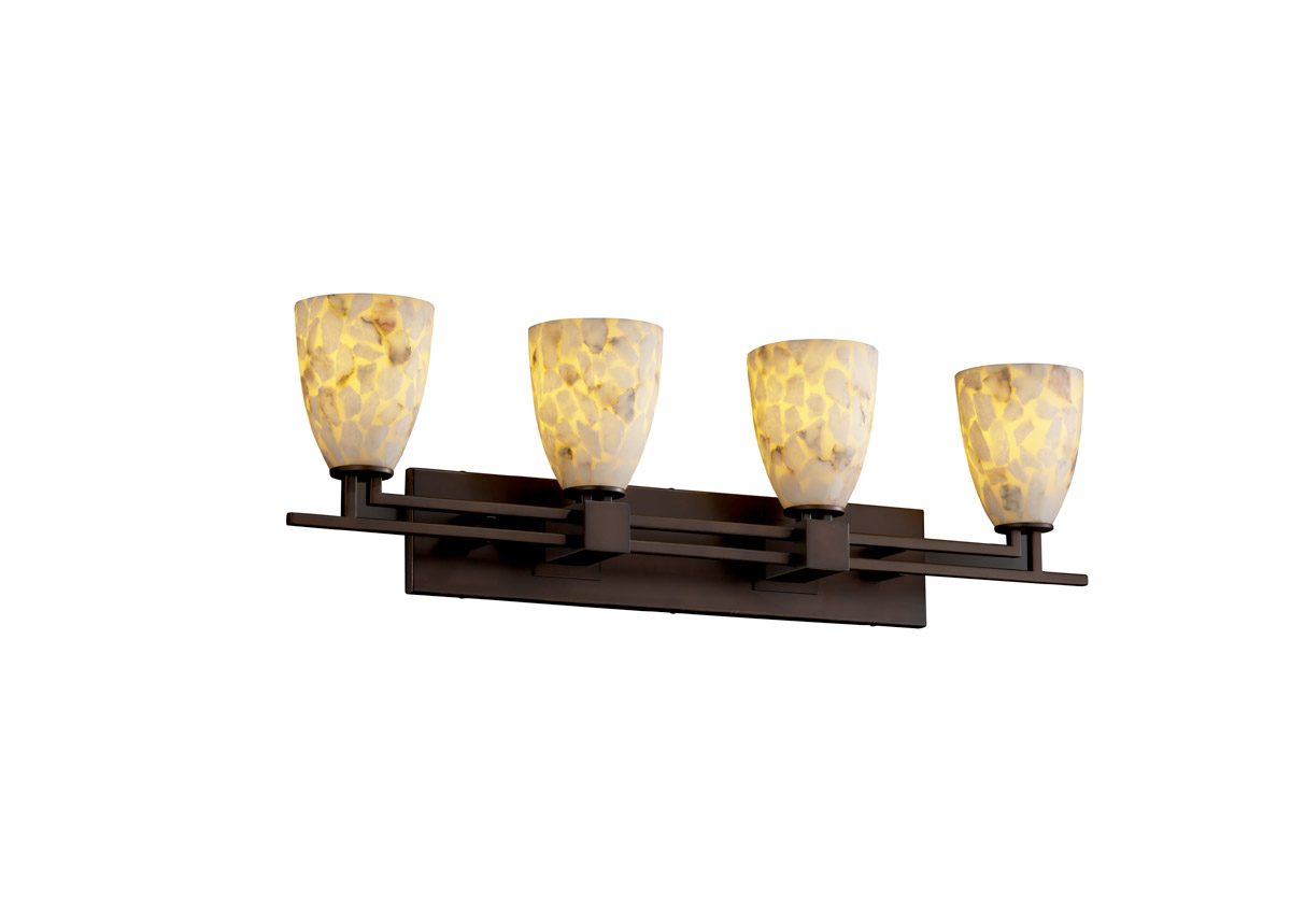 Alabaster Rocks LED 36 inch Polished Chrome Bath Bar Wall Light in 2800 Lm LED, Cylinder with Flat Rim, Aero