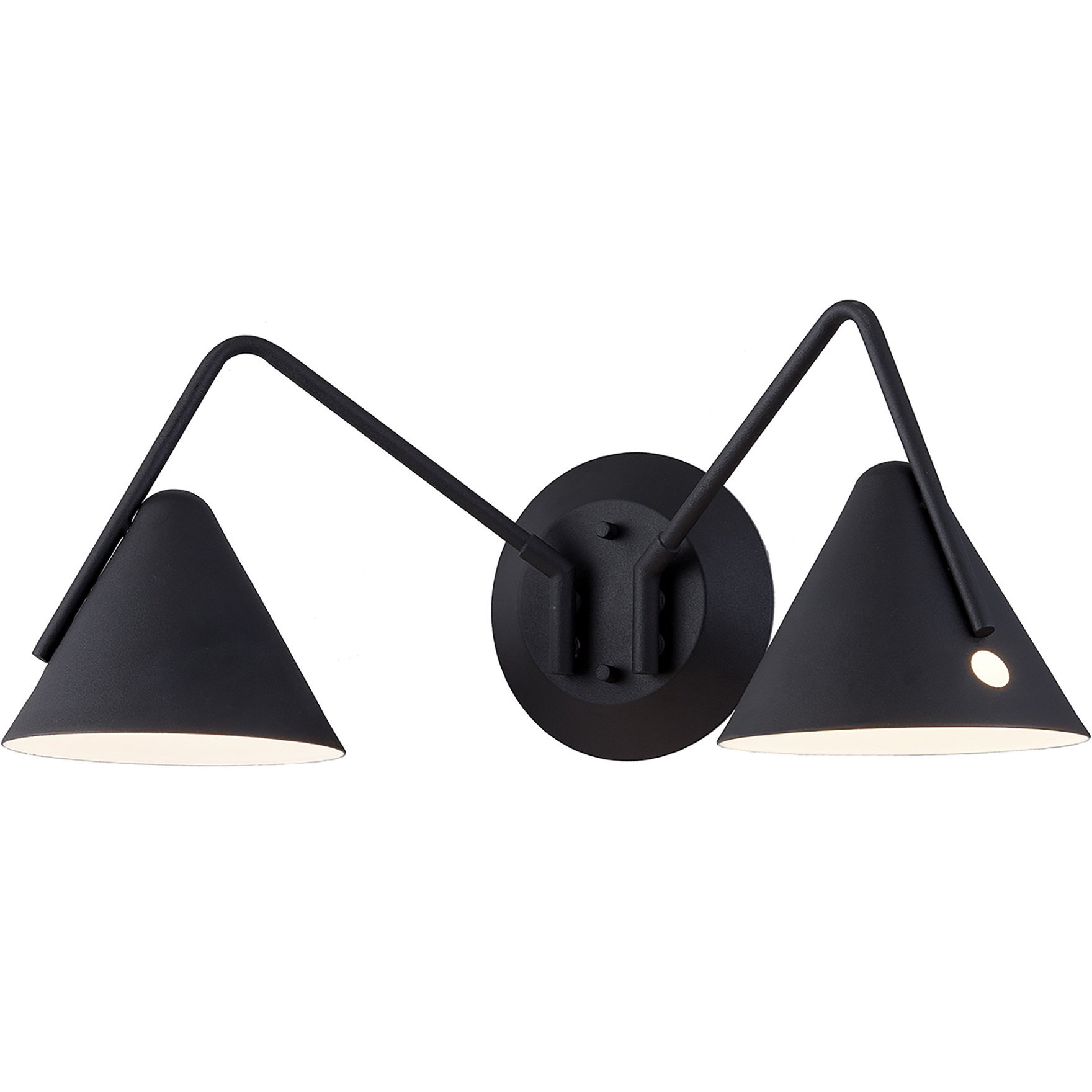 Zag Wall Sconce Wall Light in Textured Matte Black