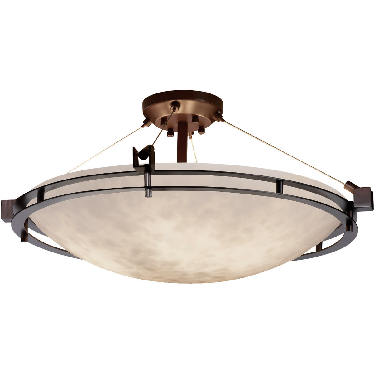 Justice Design CLD-8112-35-DBRZ-120E-LED-9W Clouds LED 28 inch Dark ...