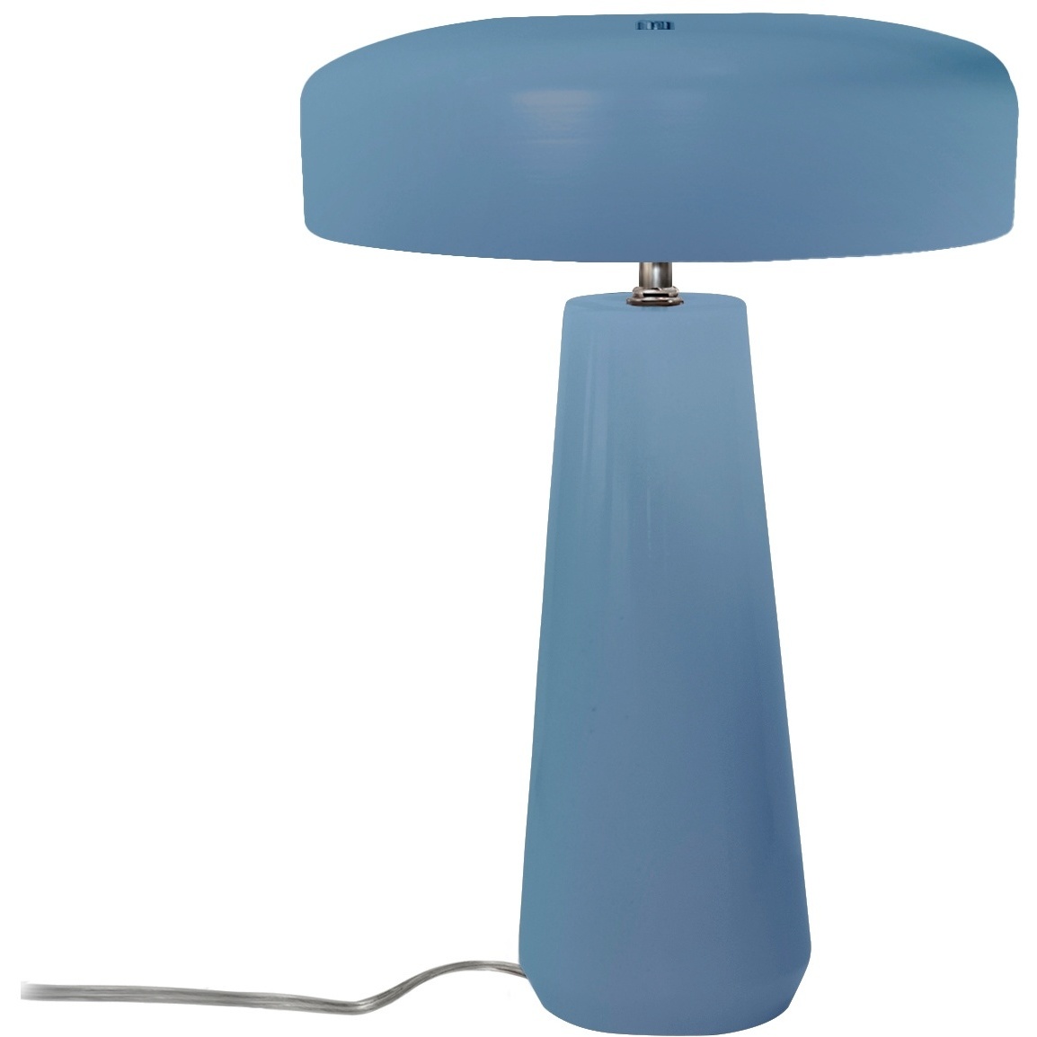 Portable 17.75 inch 60.00 watt Sky Blue and Polished Nickel Portable Lamp Portable Light
