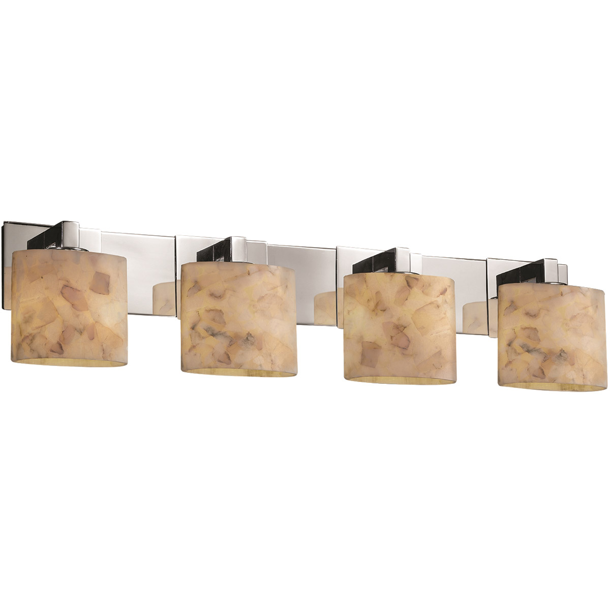 Alabaster Rocks LED 35.25 inch Dark Bronze Bath Bar Wall Light in 2800 Lm LED, Cylinder with Flat Rim, Modular