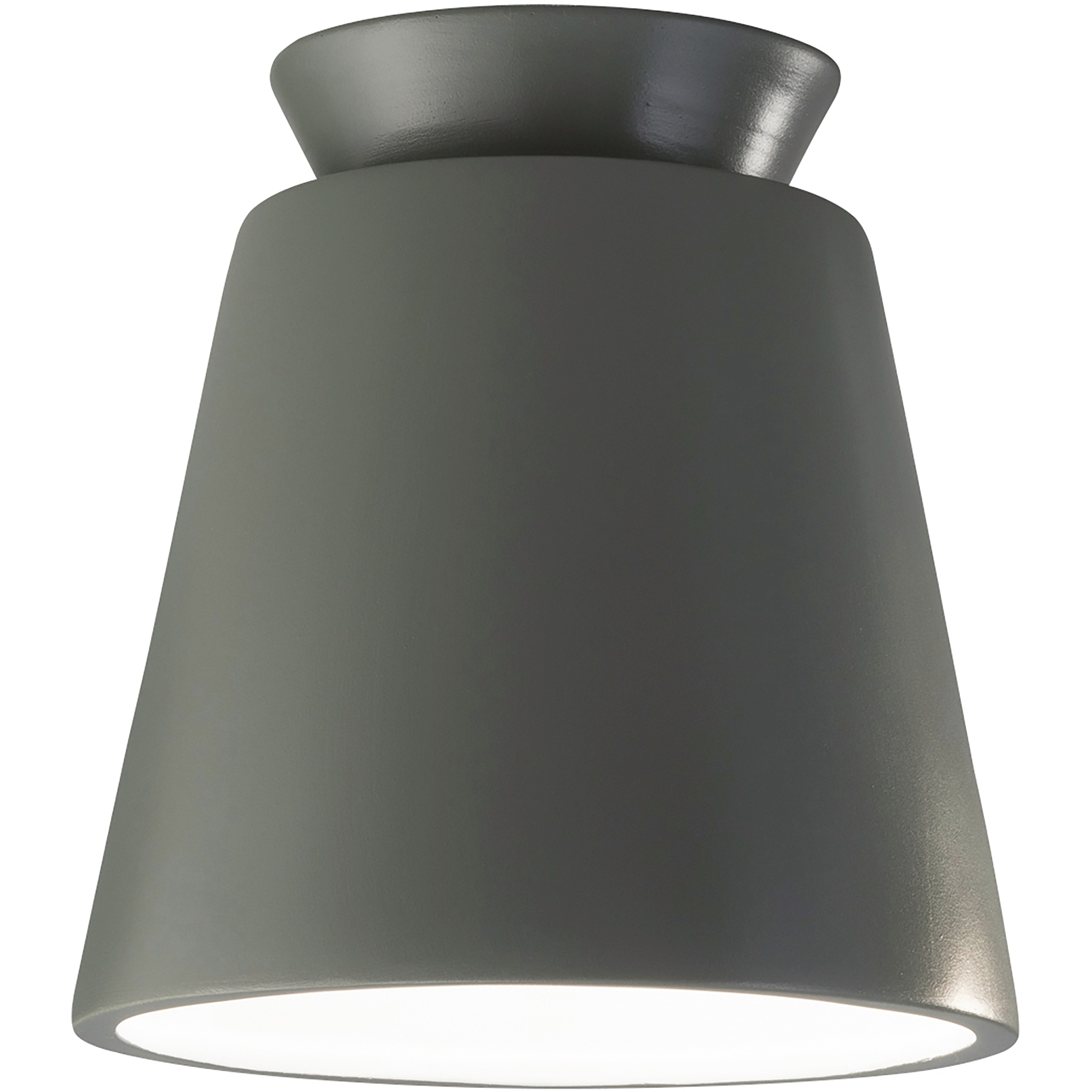 Radiance Collection 1 Light 7.5 inch Pewter Green Outdoor Flush-Mount