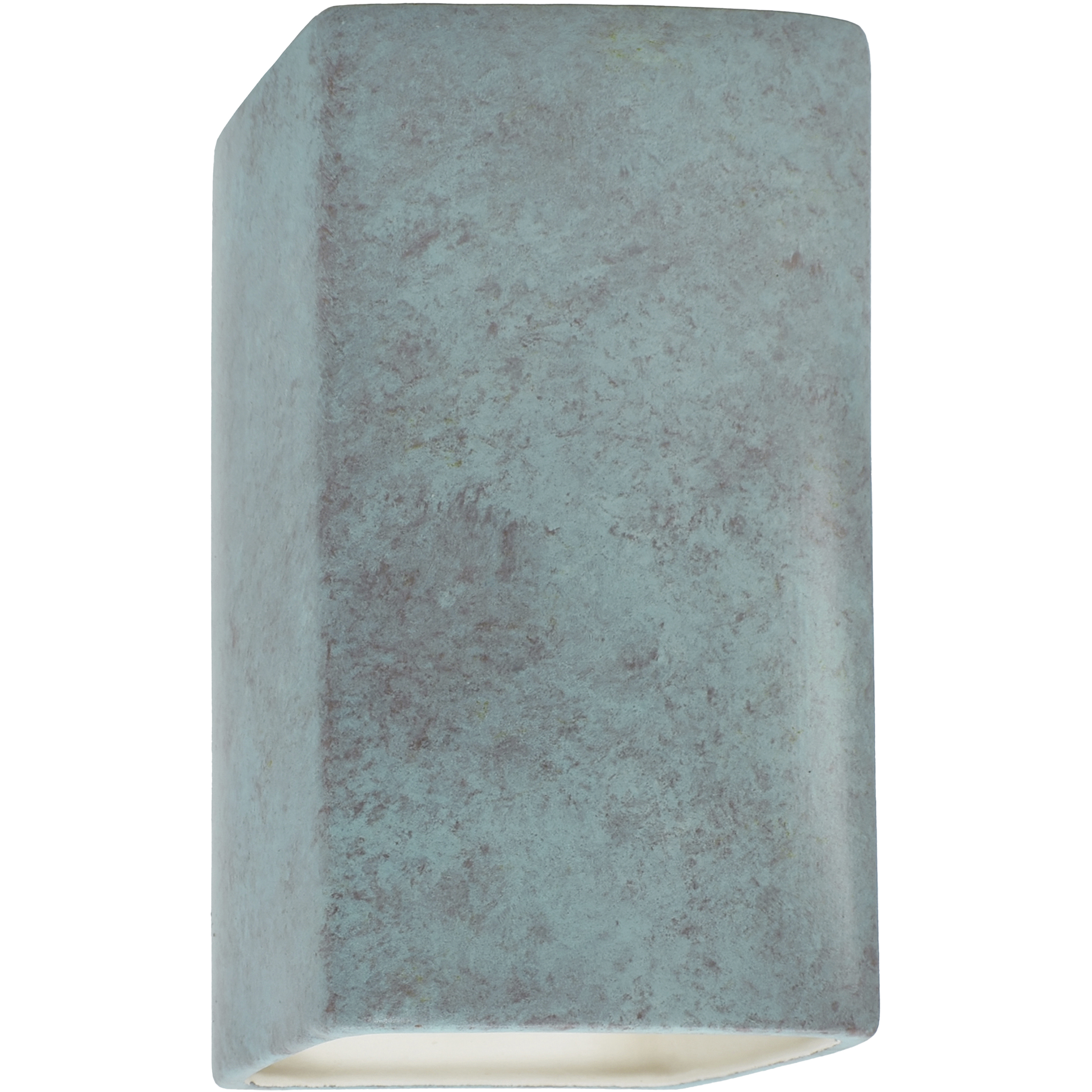 Ambiance Rectangle LED 7.25 inch Verde Patina ADA Wall Sconce Wall Light, Large