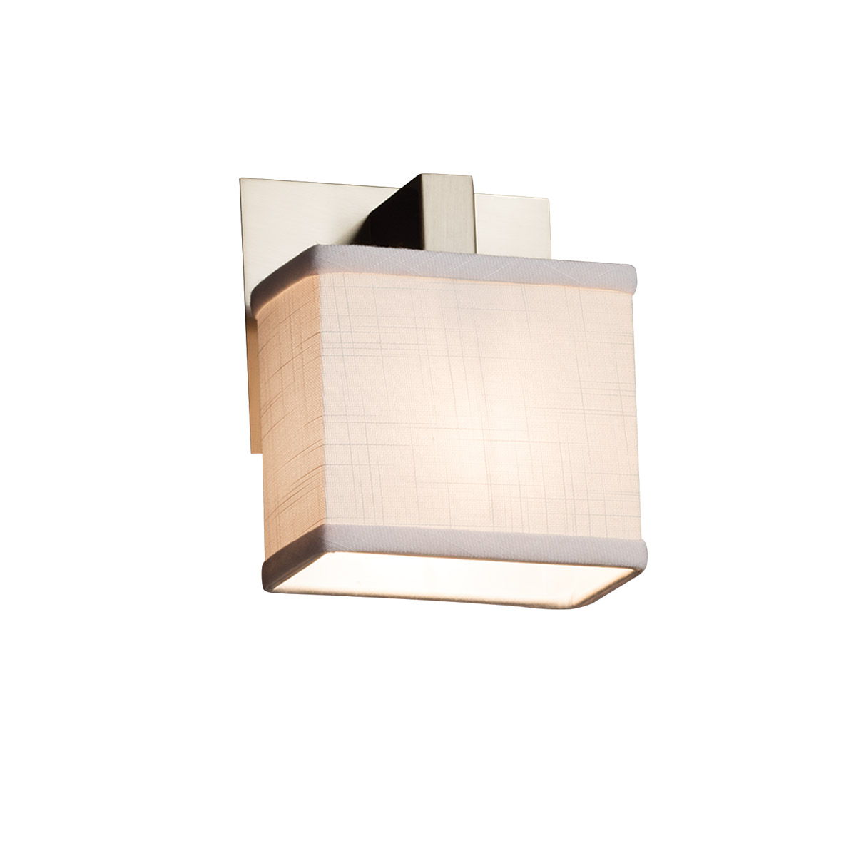 Textile LED 6 inch Brushed Nickel ADA Wall Sconce Wall Light