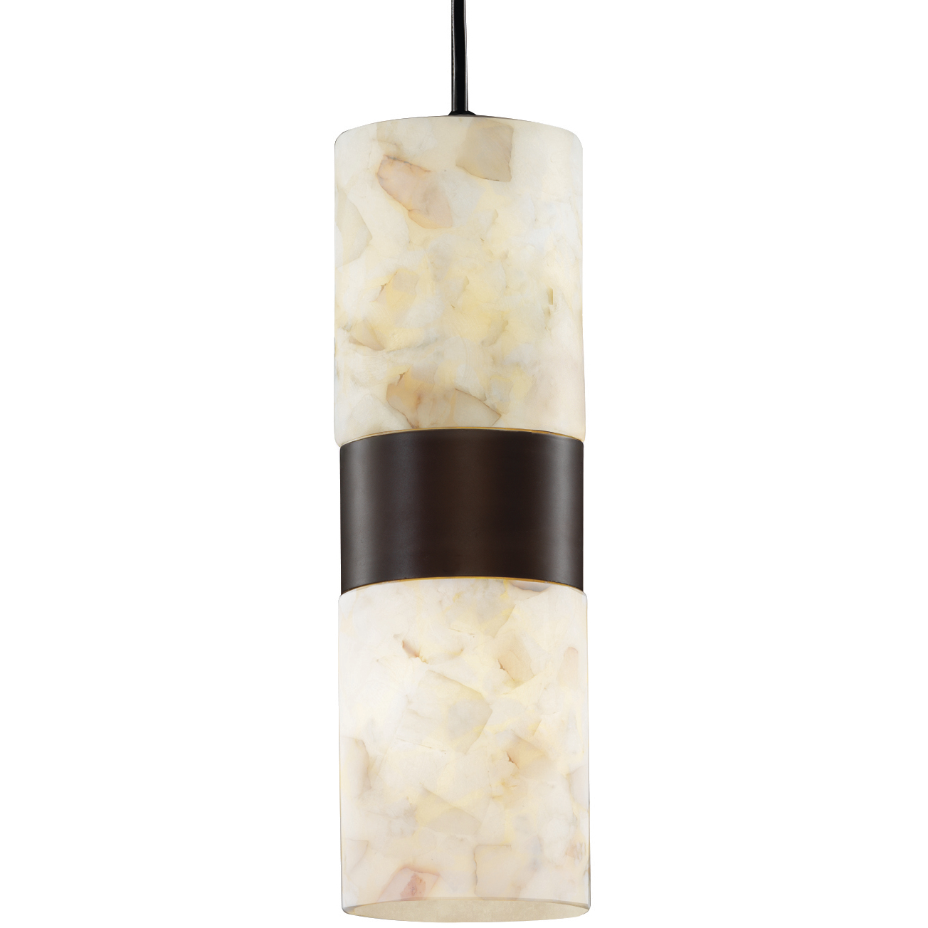 Alabaster Rocks LED 4 inch Dark Bronze Pendant Ceiling Light in 1400 Lm LED