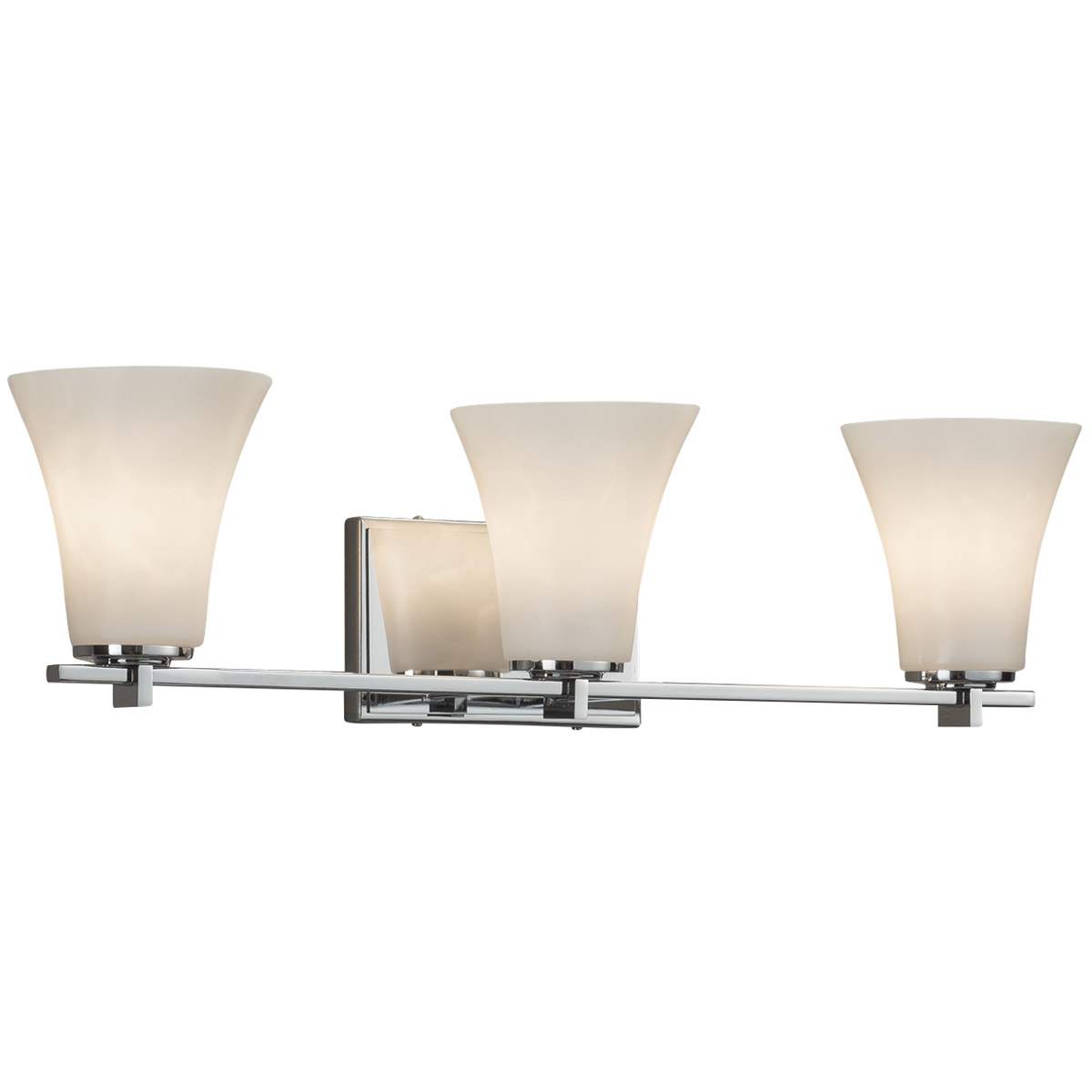 Clouds 25.75 inch Brushed Brass Bath Bar Wall Light in Rectangle, Incandescent