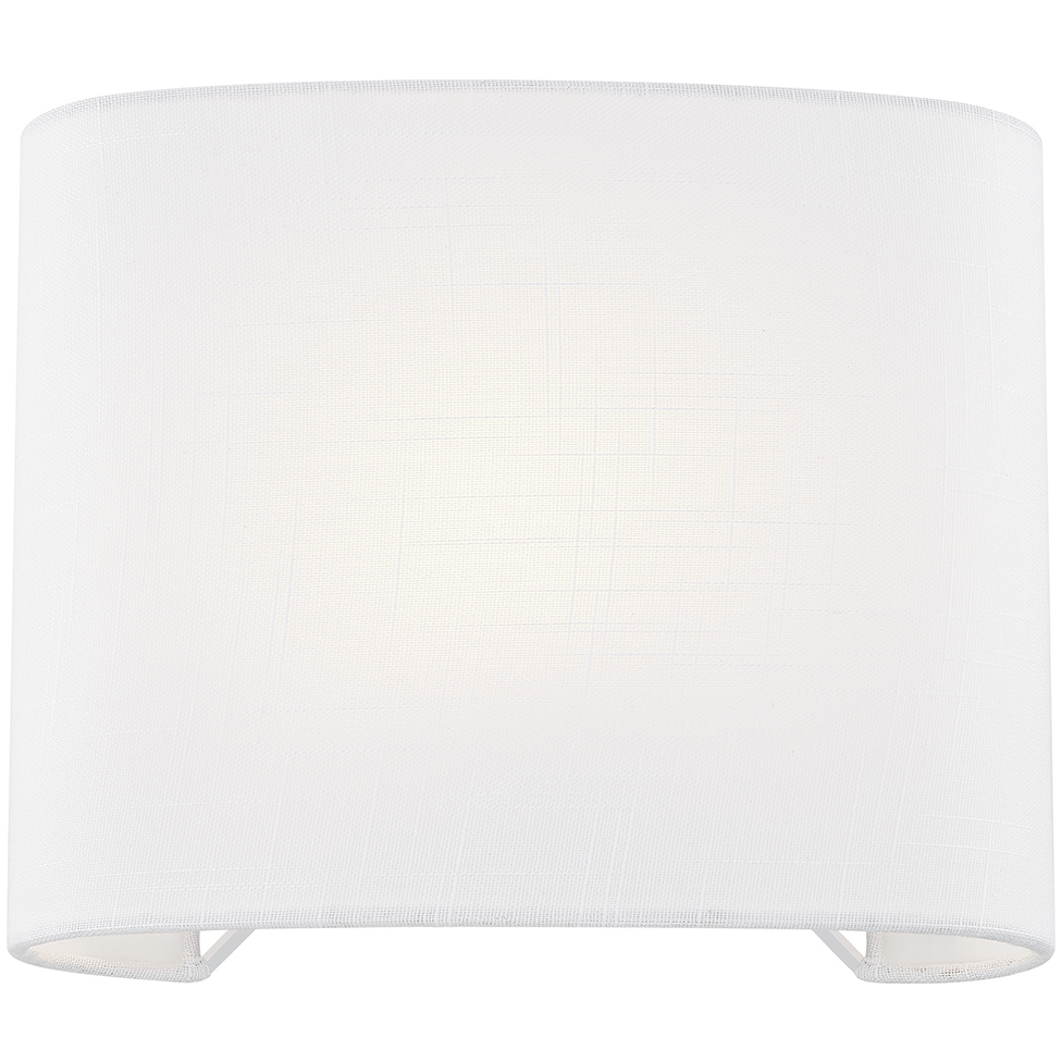 Textile Collection 1 Light 12 inch White ADA Wall Sconce Wall Light