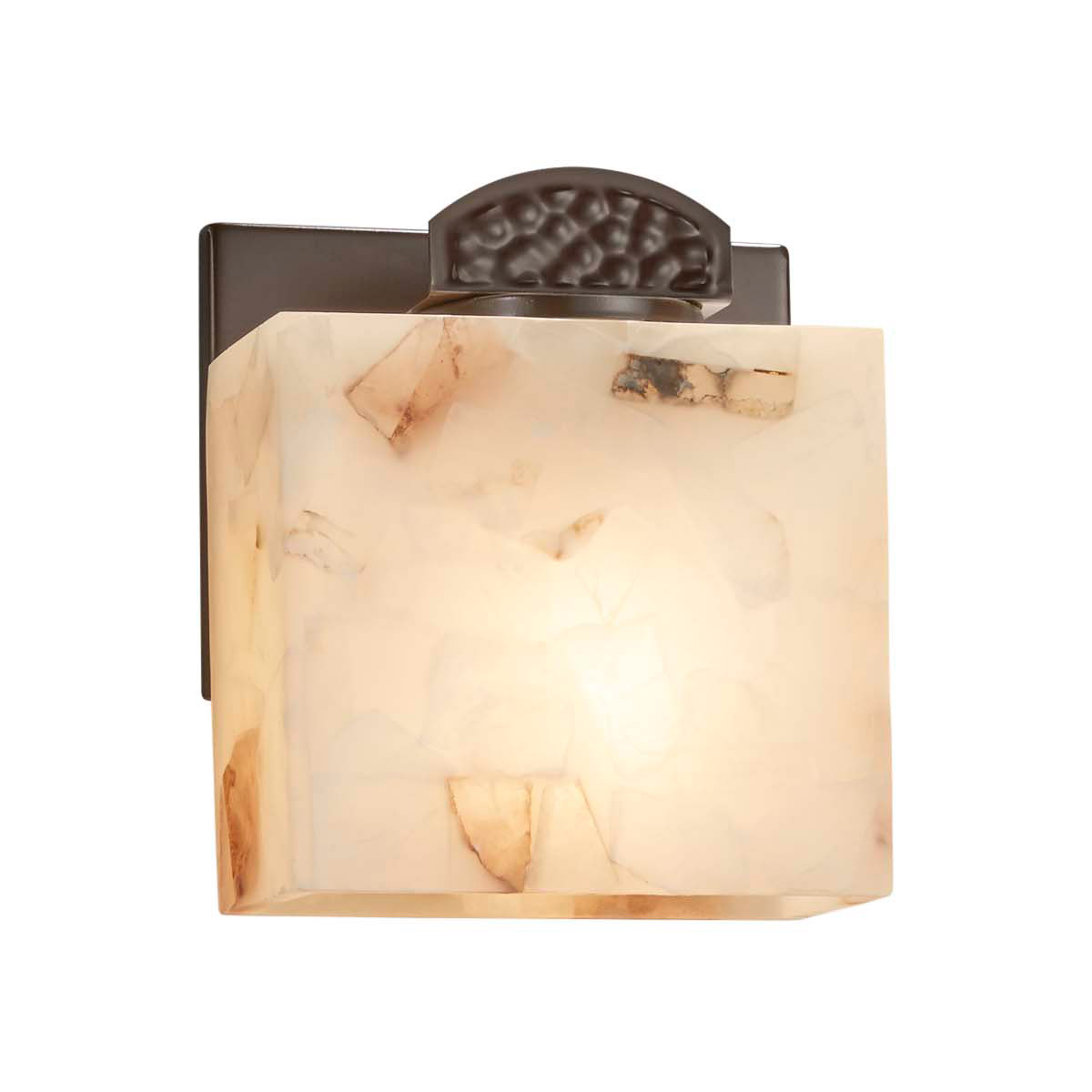Alabaster Rocks Malleo 1 Light 6 inch Brushed Nickel ADA Wall Sconce Wall Light