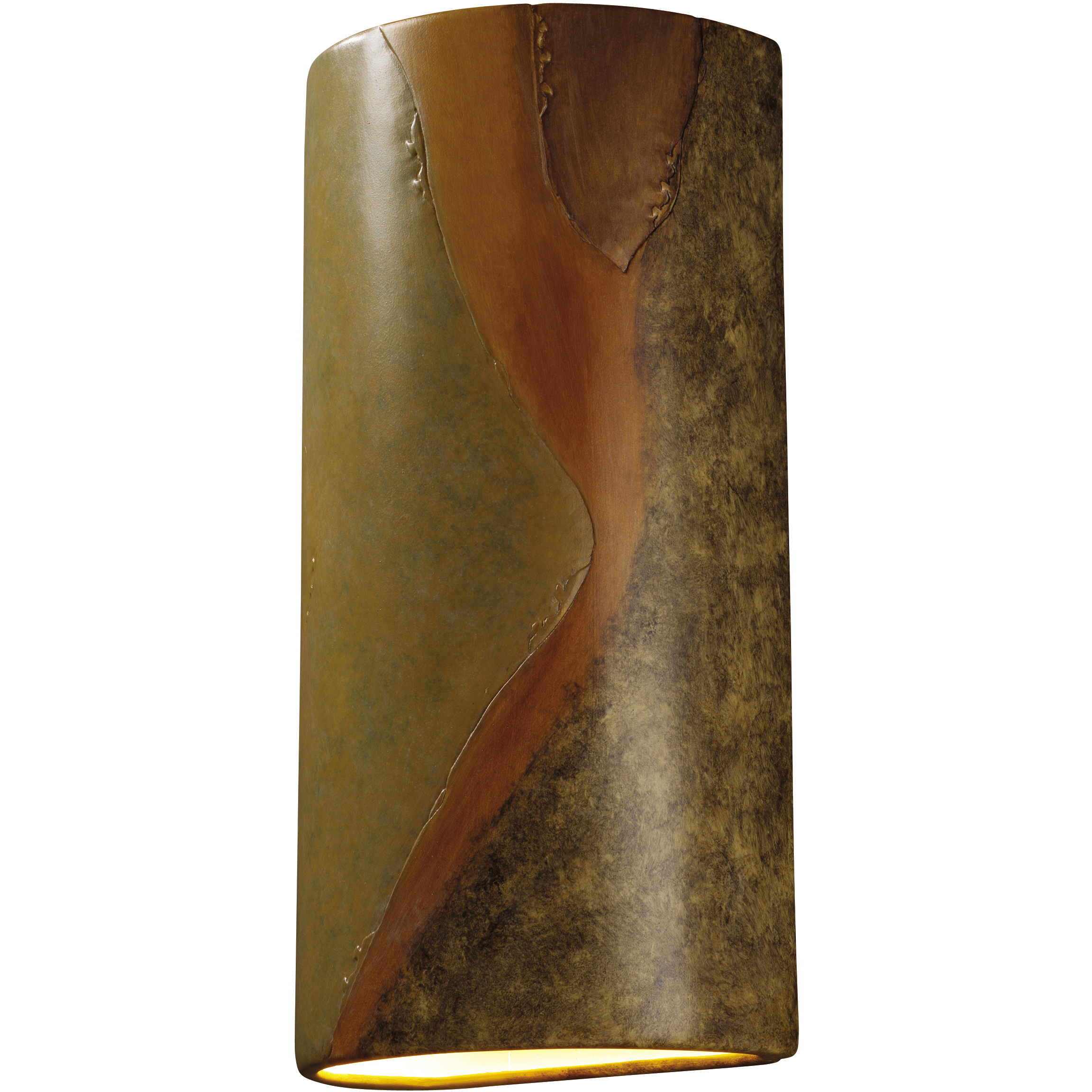 Ambiance Cylinder LED 21 inch Gloss Black Outdoor Wall Sconce, Really Big