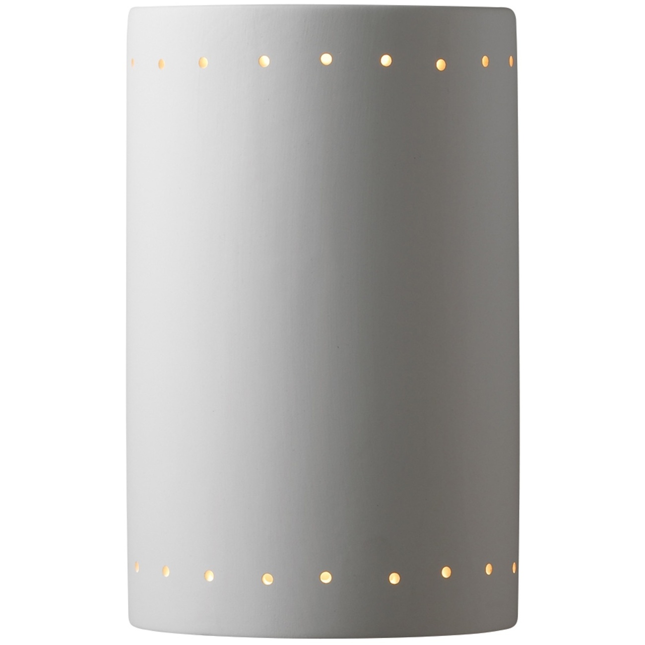 Ambiance Cylinder LED 7.75 inch Greco Travertine Wall Sconce Wall Light, Large