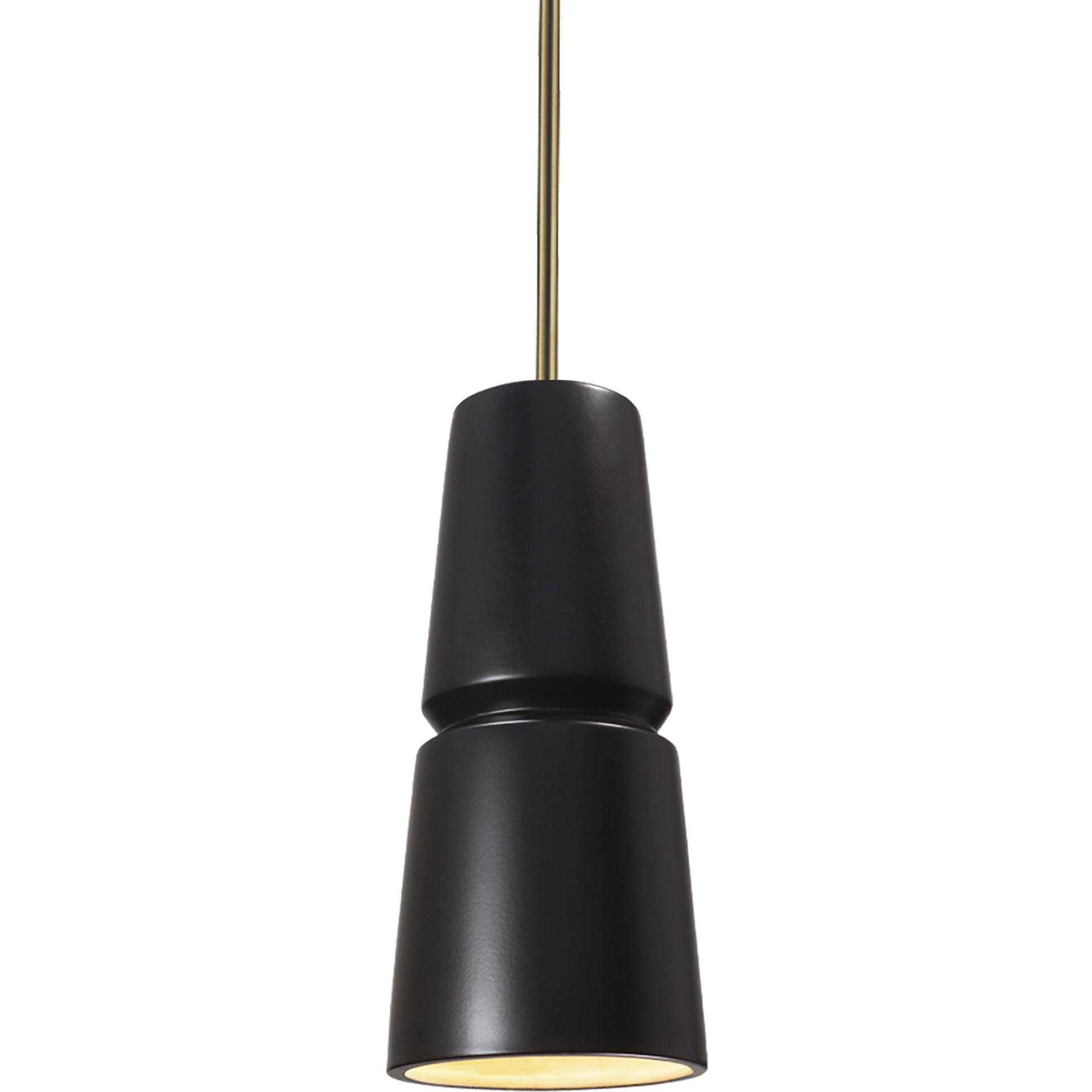 Radiance Collection LED 6 inch Antique Gold with Antique Brass Pendant Ceiling Light
