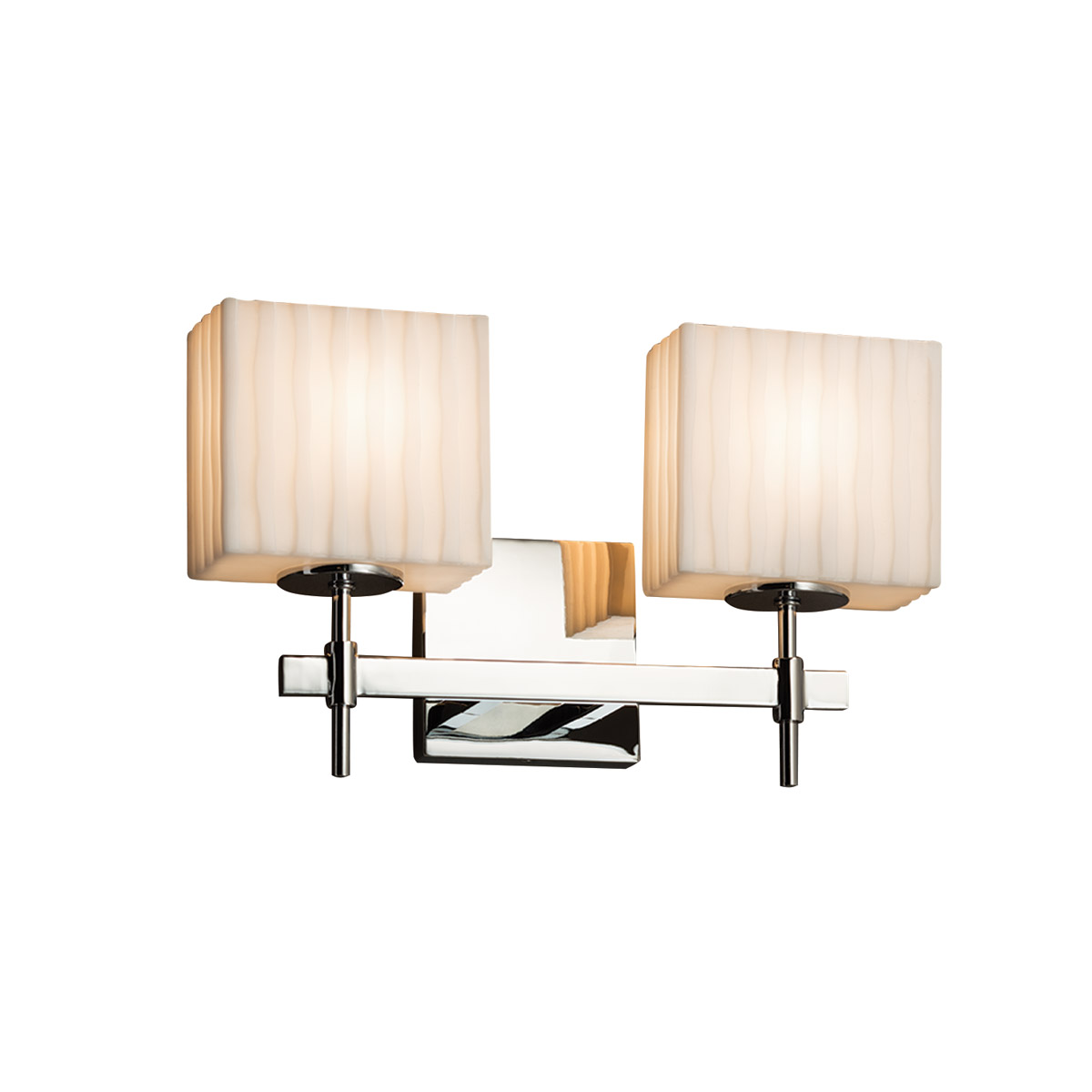 Porcelina LED 14.5 inch Polished Chrome Bath Vanity Light Wall Light in 1400 Lm LED, Pleats