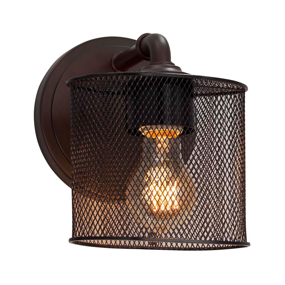 Wire Mesh 1 Light 6.5 inch Polished Chrome ADA Wall Sconce Wall Light