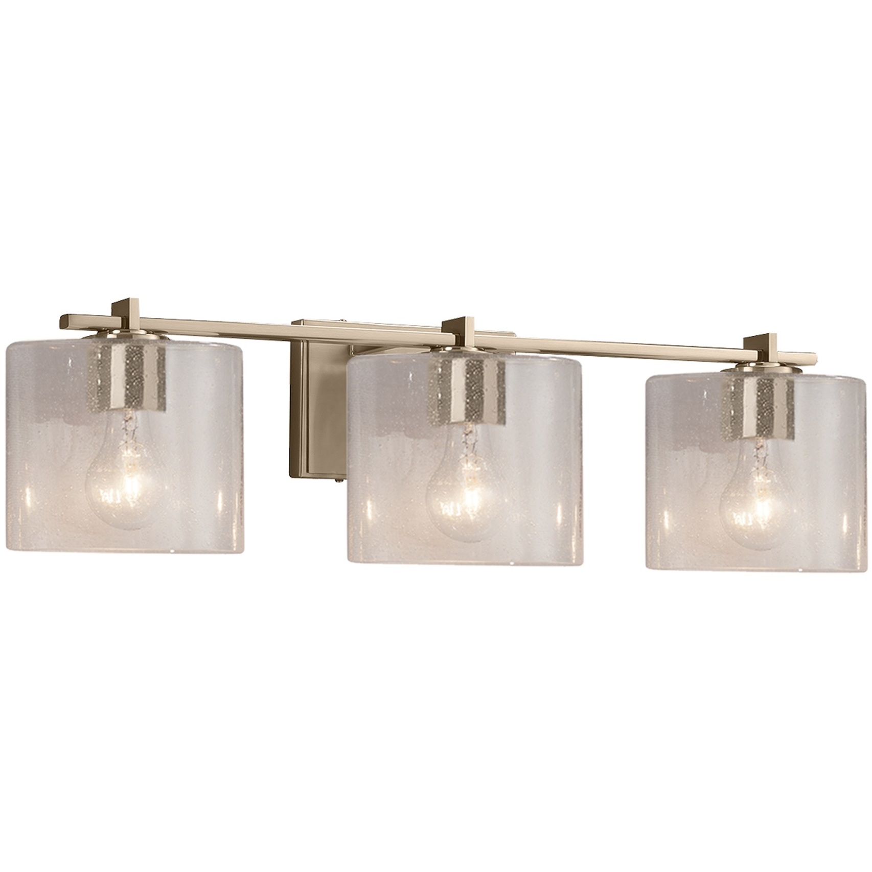 Fusion 24 inch Brushed Brass Bath Bar Wall Light