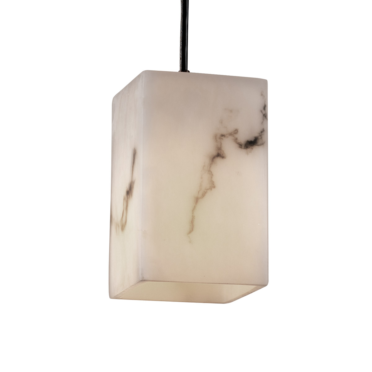 LumenAria 1 Light 6 inch Antique Brass Pendant Ceiling Light in Black Cord, Hourglass