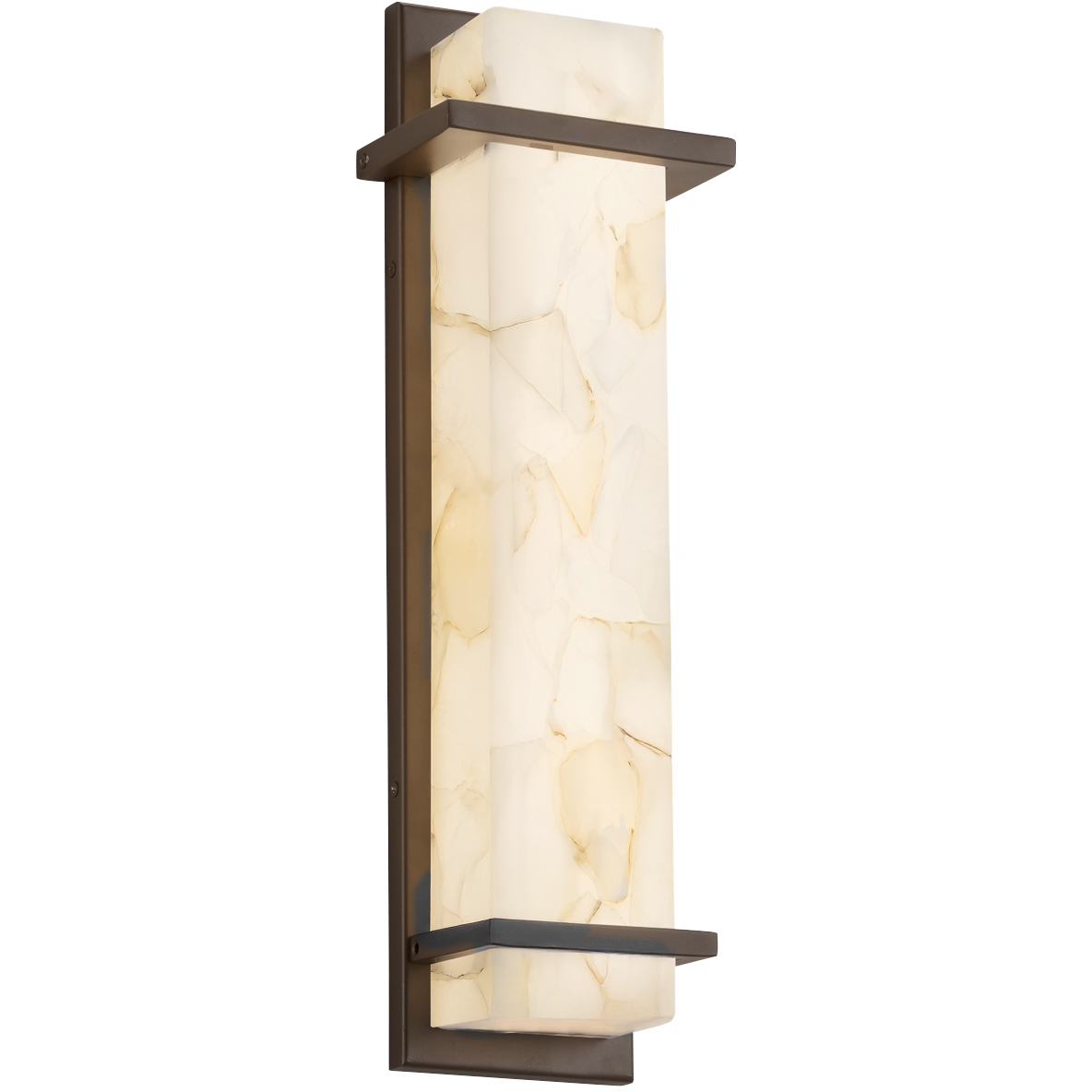 Alabaster Rocks Wall Sconce Wall Light in Dark Bronze
