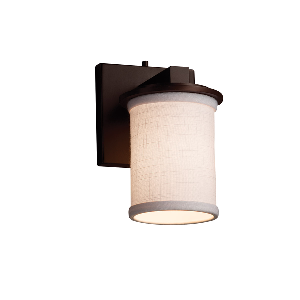 Textile LED 5 inch Brushed Nickel Wall Sconce Wall Light