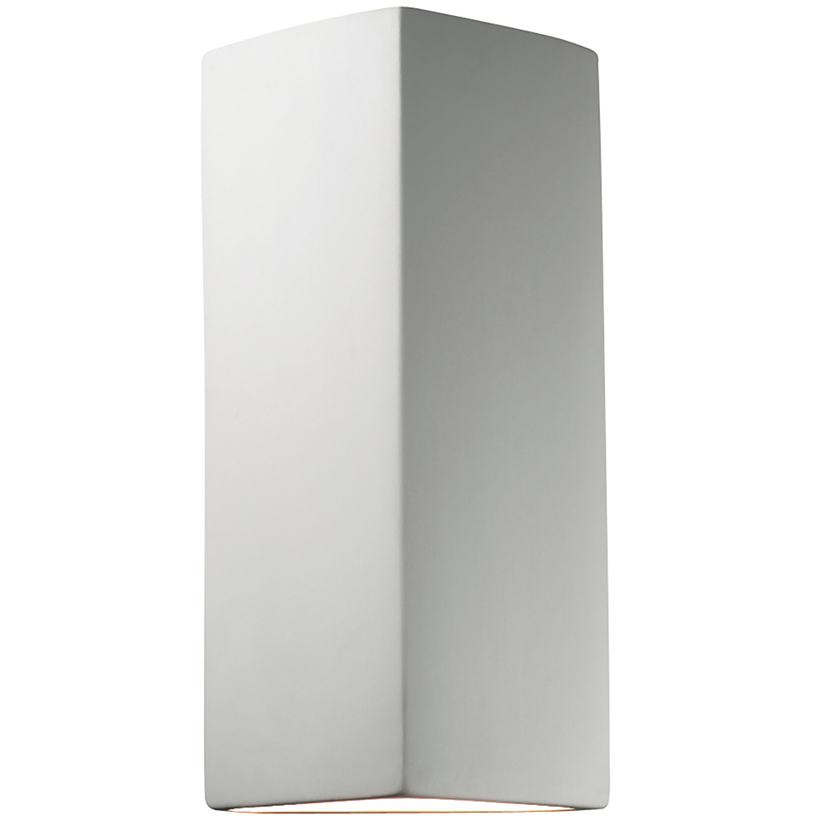 Ambiance Peaked Rectangle 2 Light 7 inch Bisque ADA Wall Sconce Wall Light in Incandescent