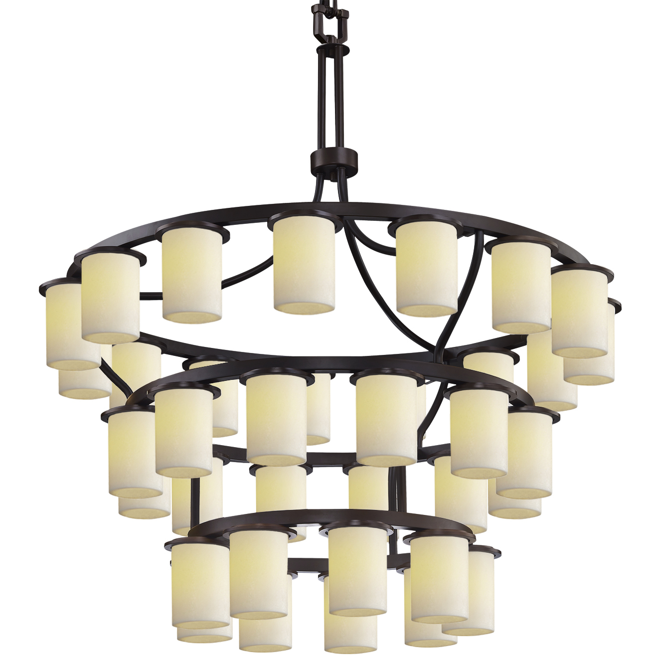 Dakota 36 Light 42 inch Dark Bronze Chandelier Ceiling Light