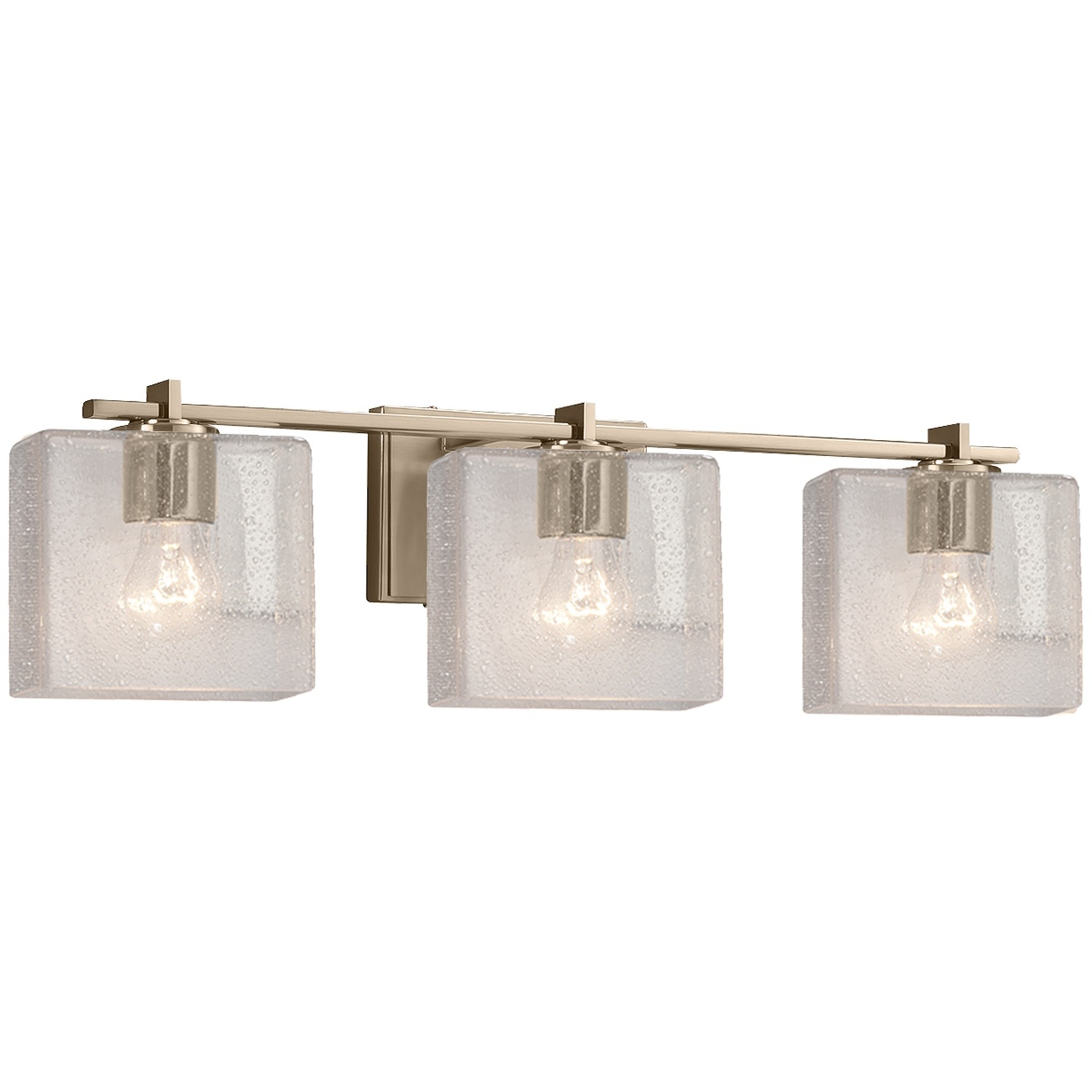 Fusion 24 inch Brushed Brass Bath Bar Wall Light