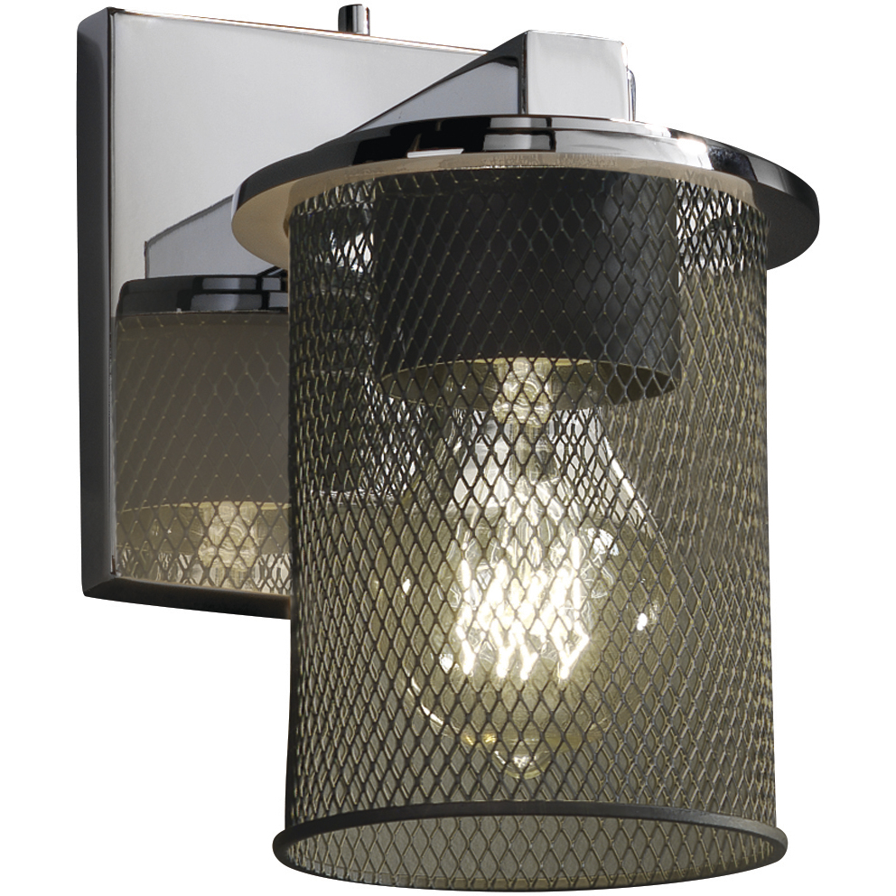 Wire Mesh 1 Light 5 inch Dark Bronze Wall Sconce Wall Light