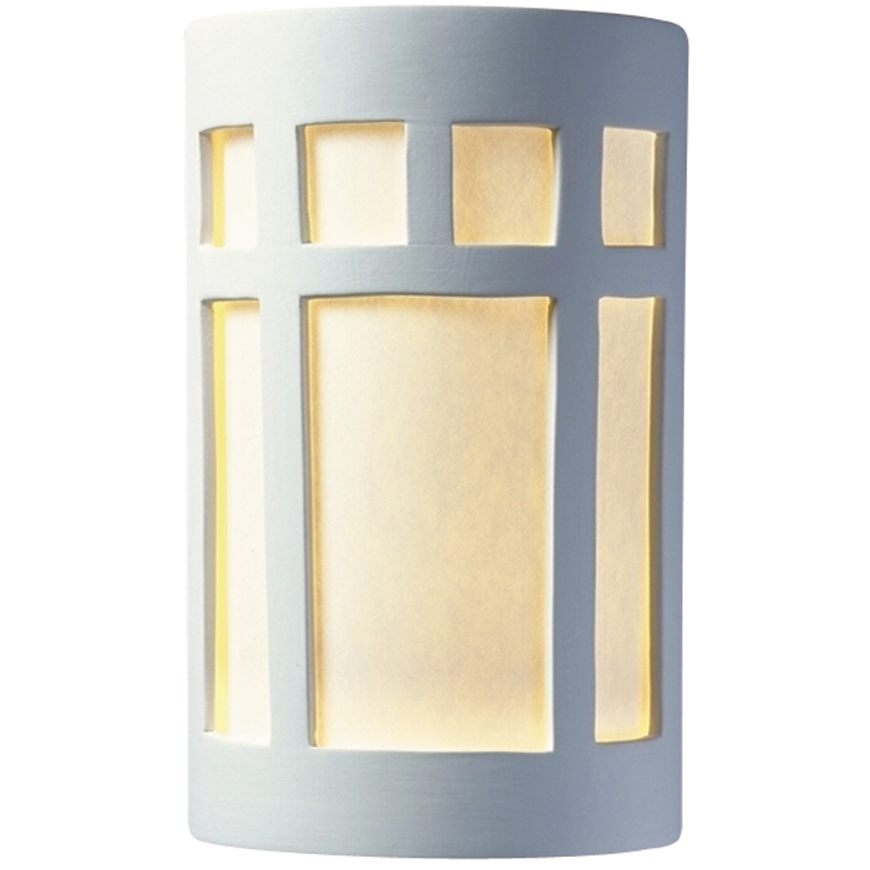 Ambiance Cylinder LED 7.75 inch Bisque ADA Wall Sconce Wall Light, Large