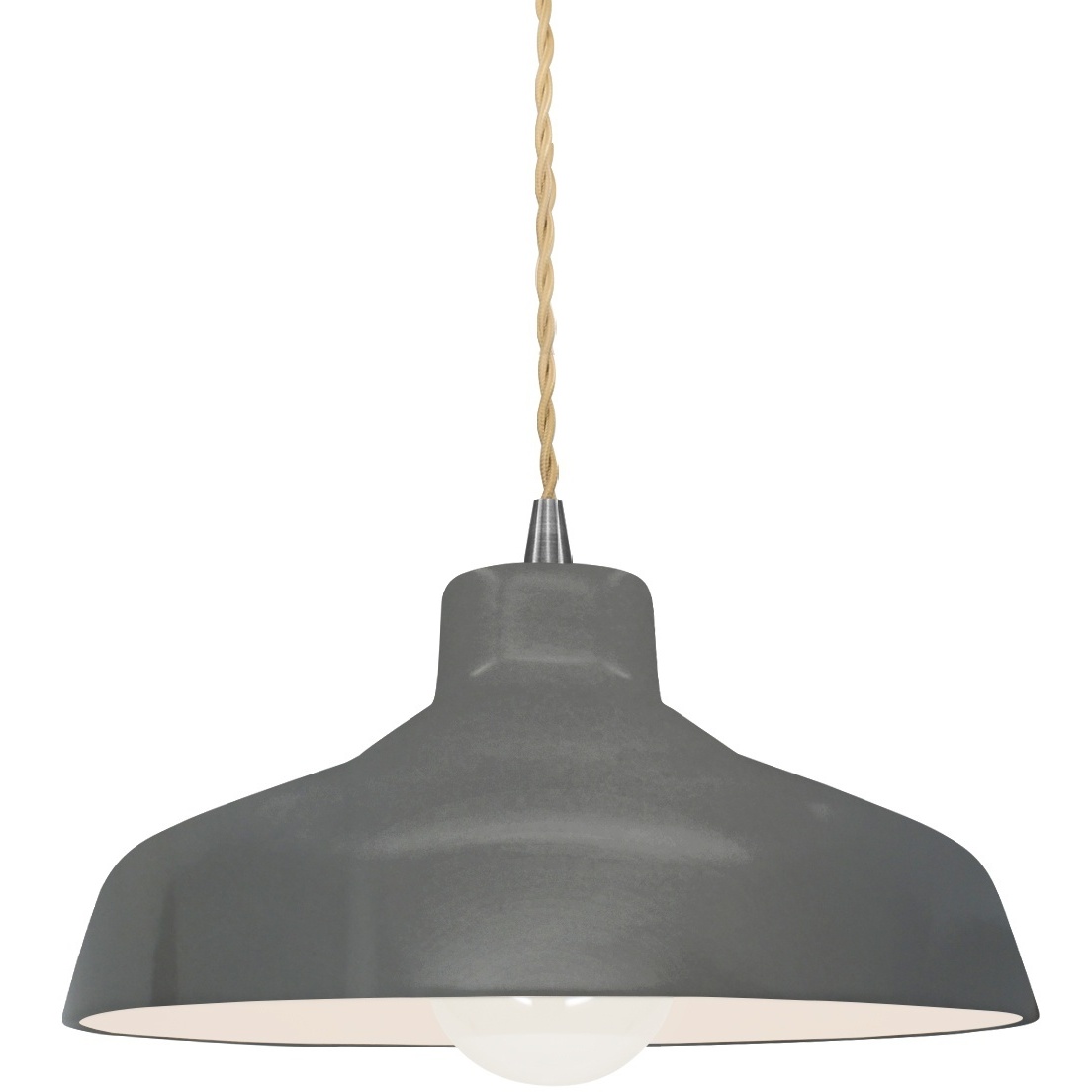 Justice Design CER-6260-GRY-NCKL-BEIG-TWST Radiance 1 Light 11.5