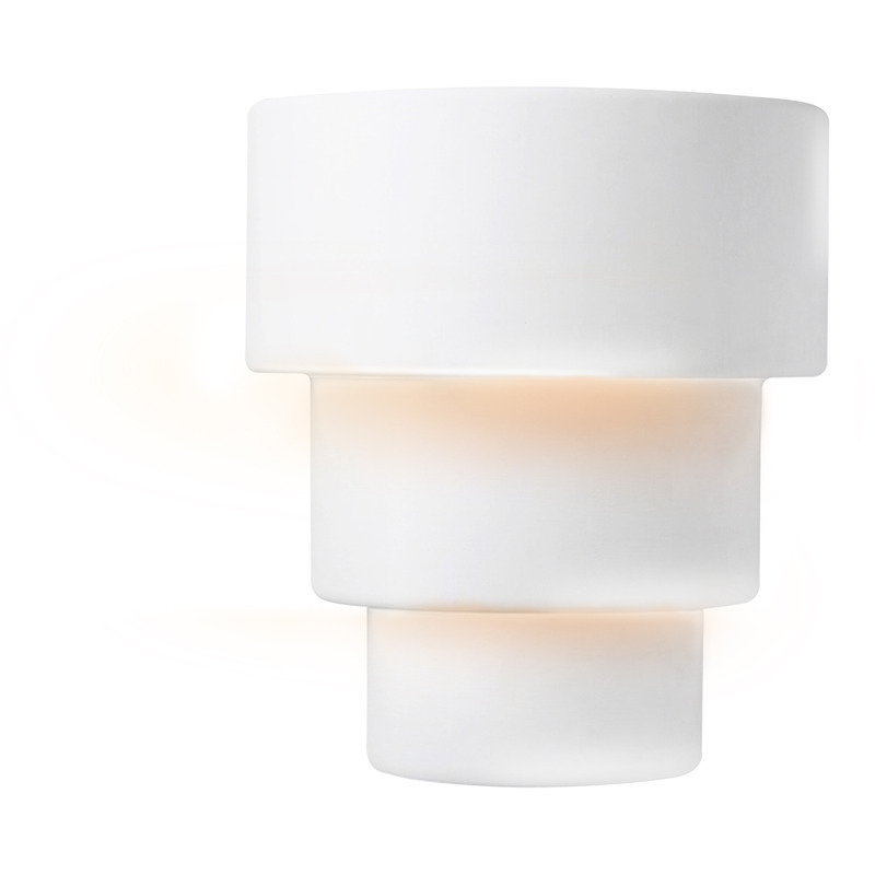 Ambiance Collection LED 12.75 inch Gloss White Wall Sconce Wall Light in Dedicated LED, Form+Finish+Function