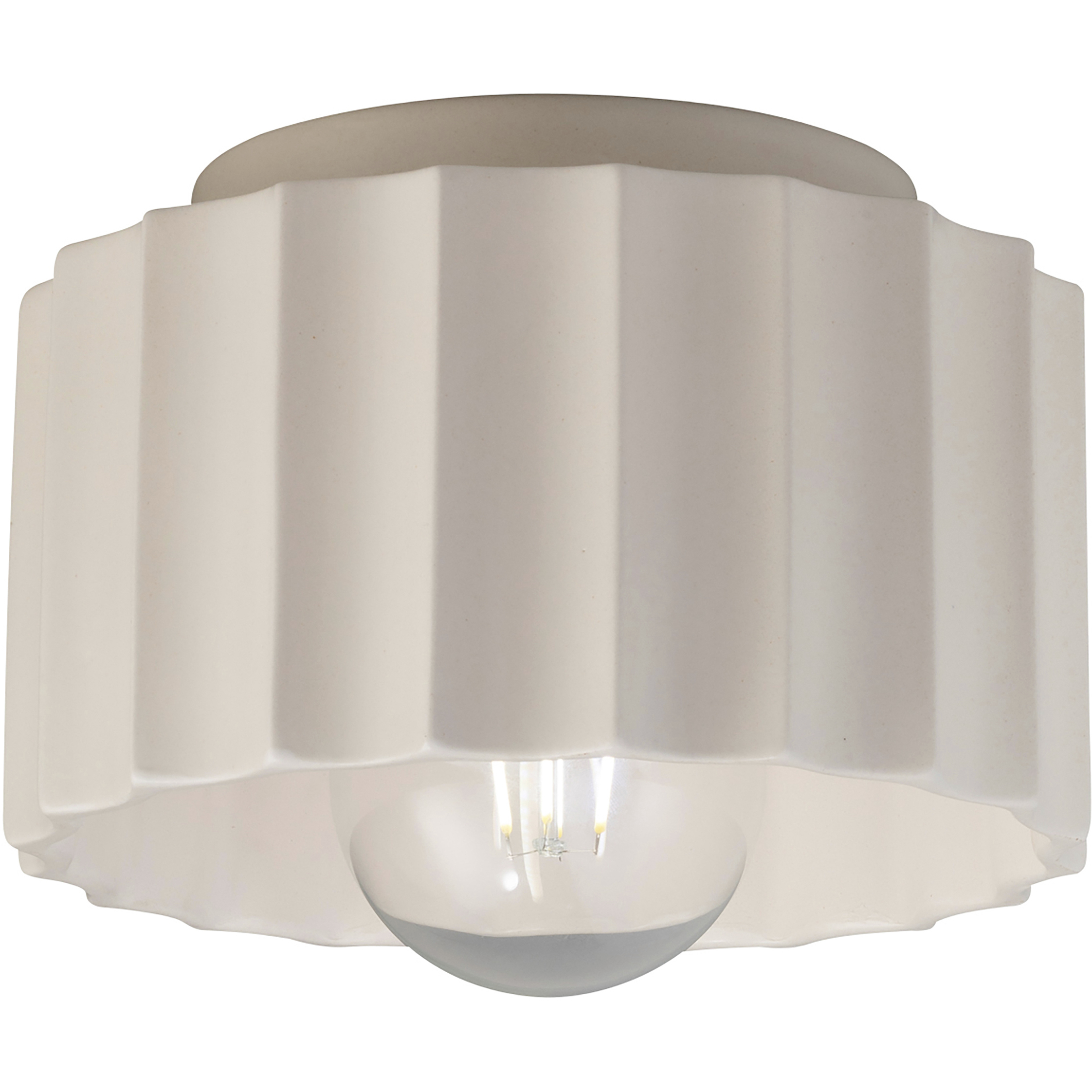 Radiance Collection 1 Light 8 inch Matte White Flush-Mount Ceiling Light