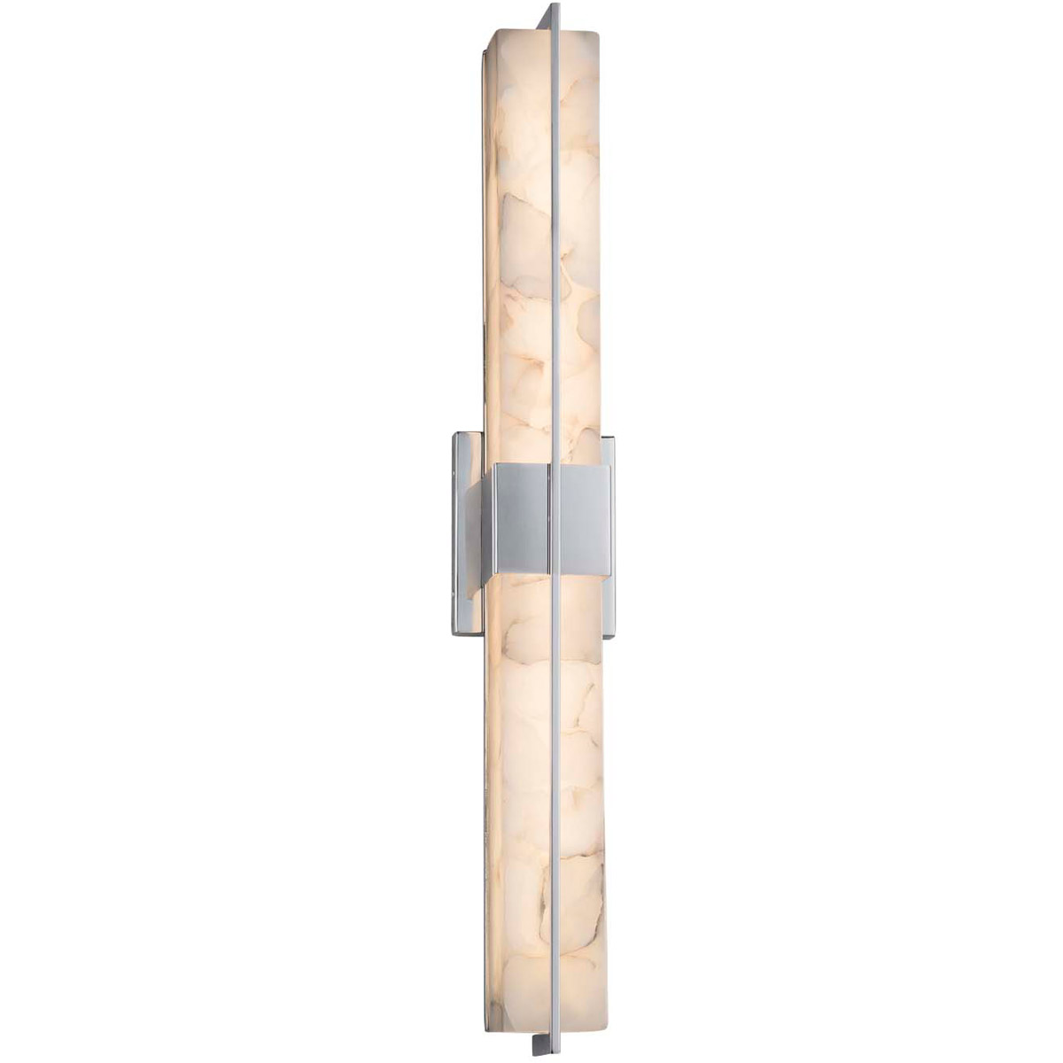 Alabaster Rocks Linear Wall/Bath Wall Light in Matte Black