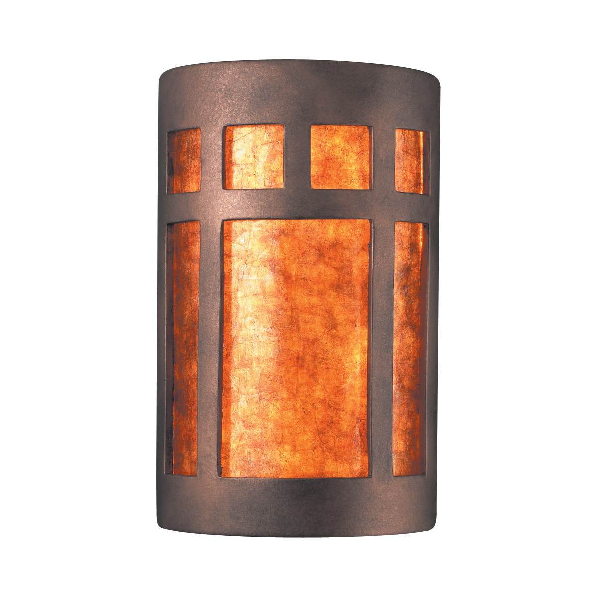 Ambiance LED 6 inch White Crackle Wall Sconce Wall Light in 1000 Lm LED, White Styrene, Small