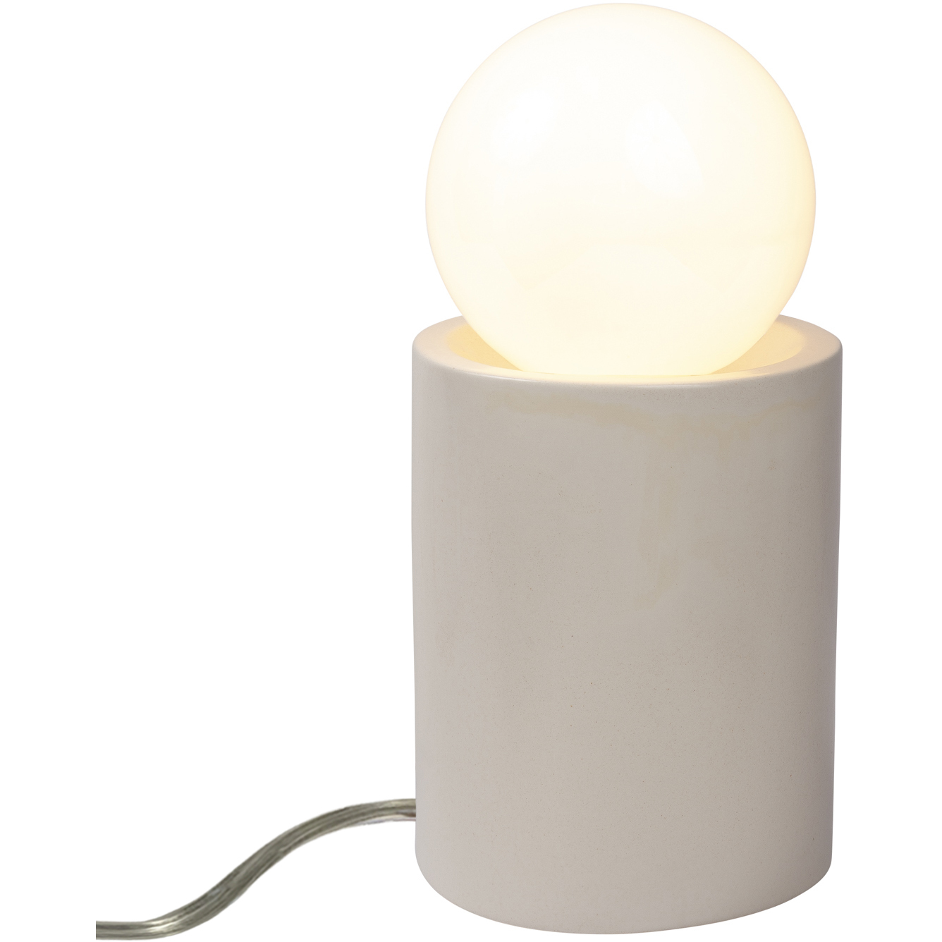 Portable 11.5 inch 60 watt Matte White Table Lamp Portable Light