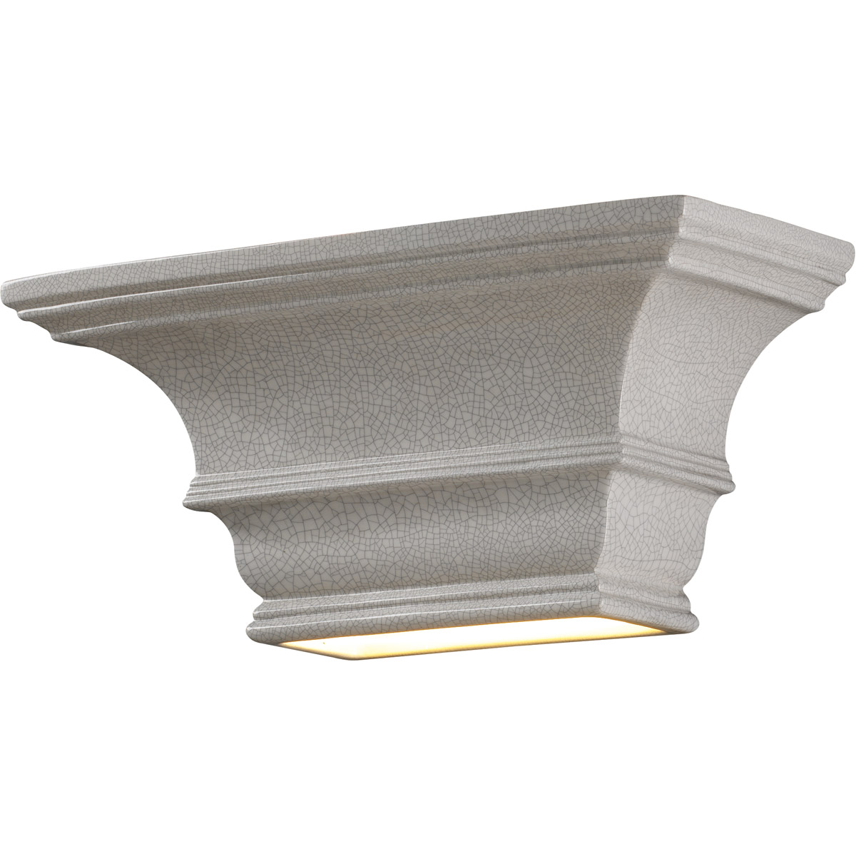 Ambiance LED 15 inch Gloss White Wall Sconce Wall Light in 1000 Lm LED, Rectangular
