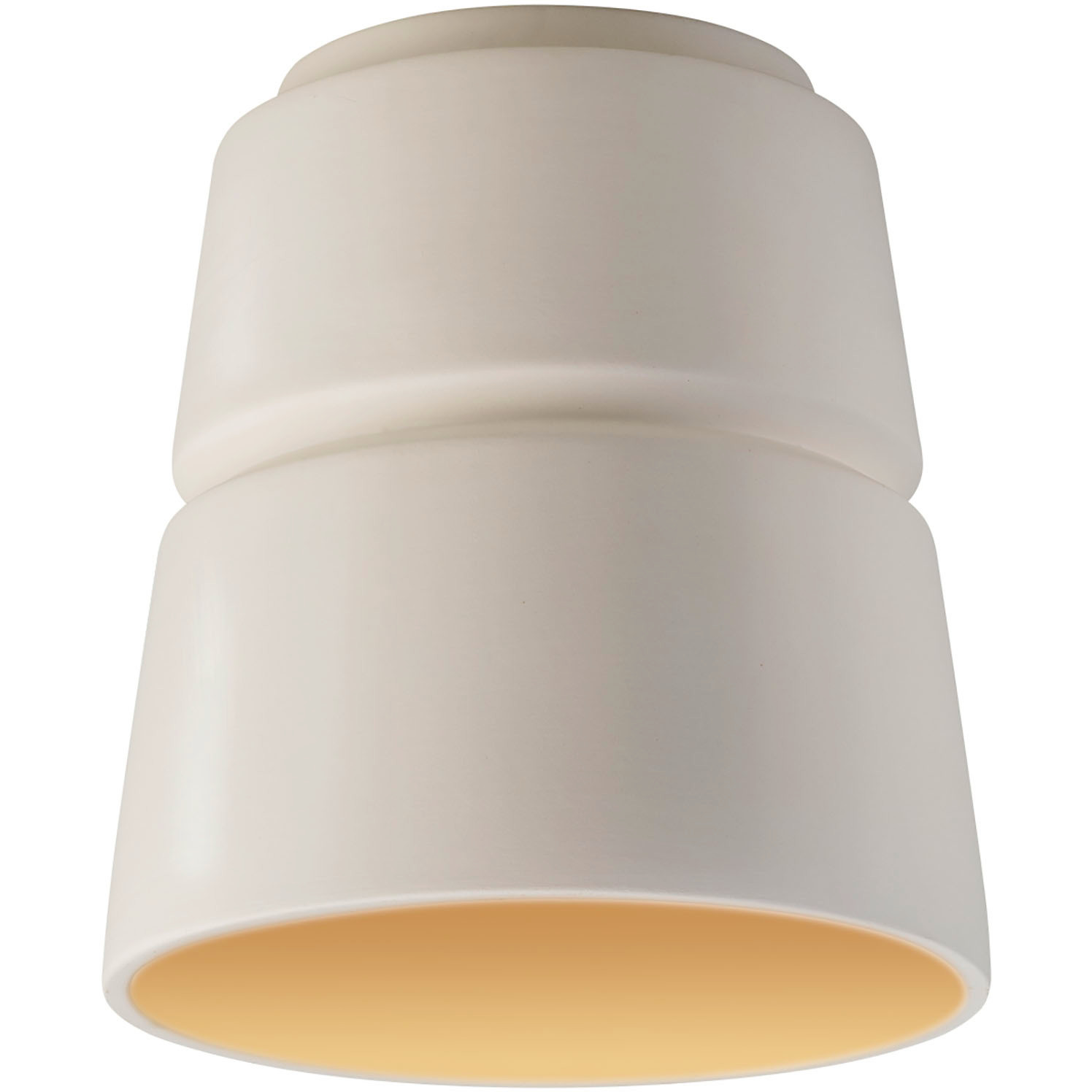 Radiance Collection 1 Light 7.5 inch Matte White/Champagne Gold Flush-Mount Ceiling Light