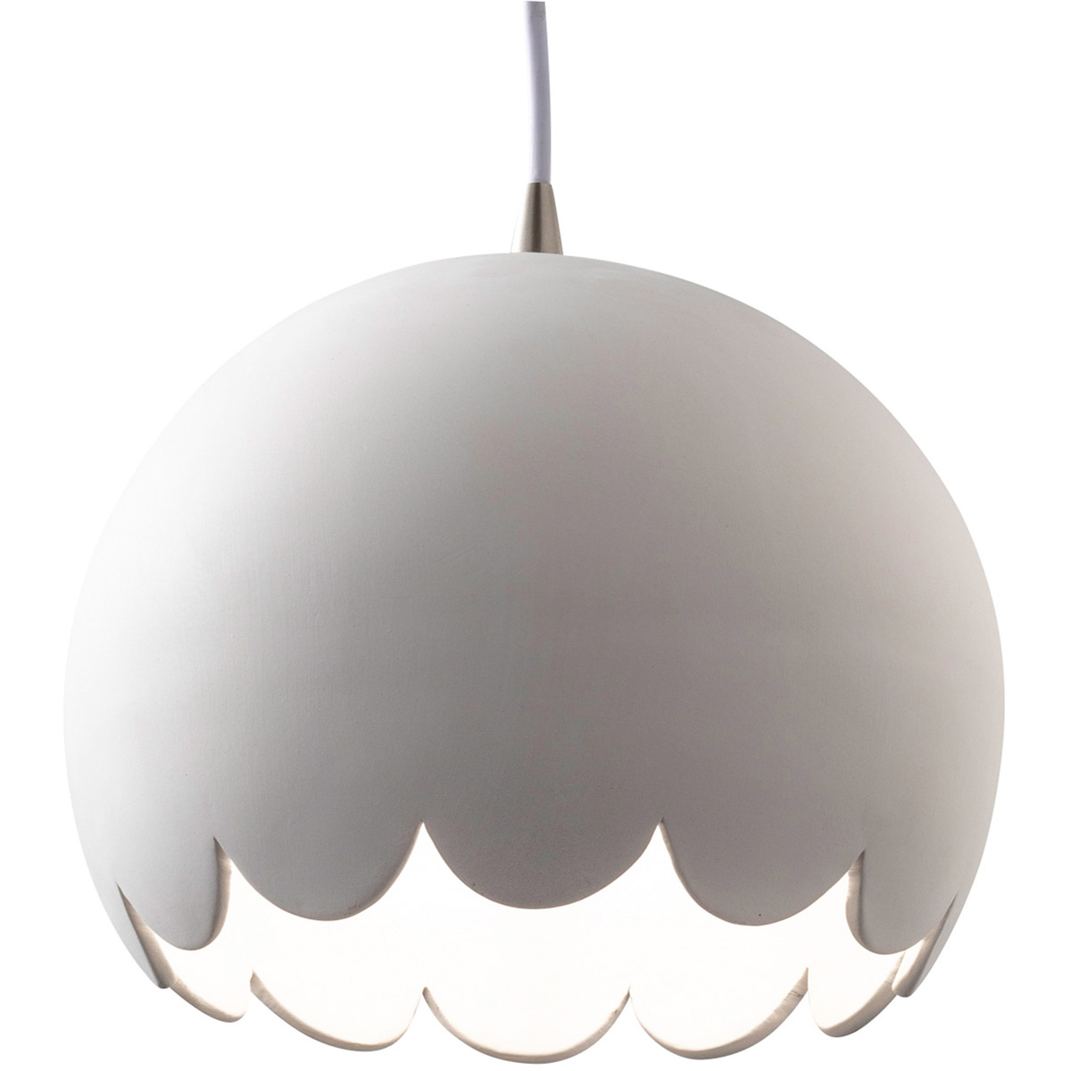 Radiance Collection LED 9 inch Brushed Nickel Pendant Ceiling Light