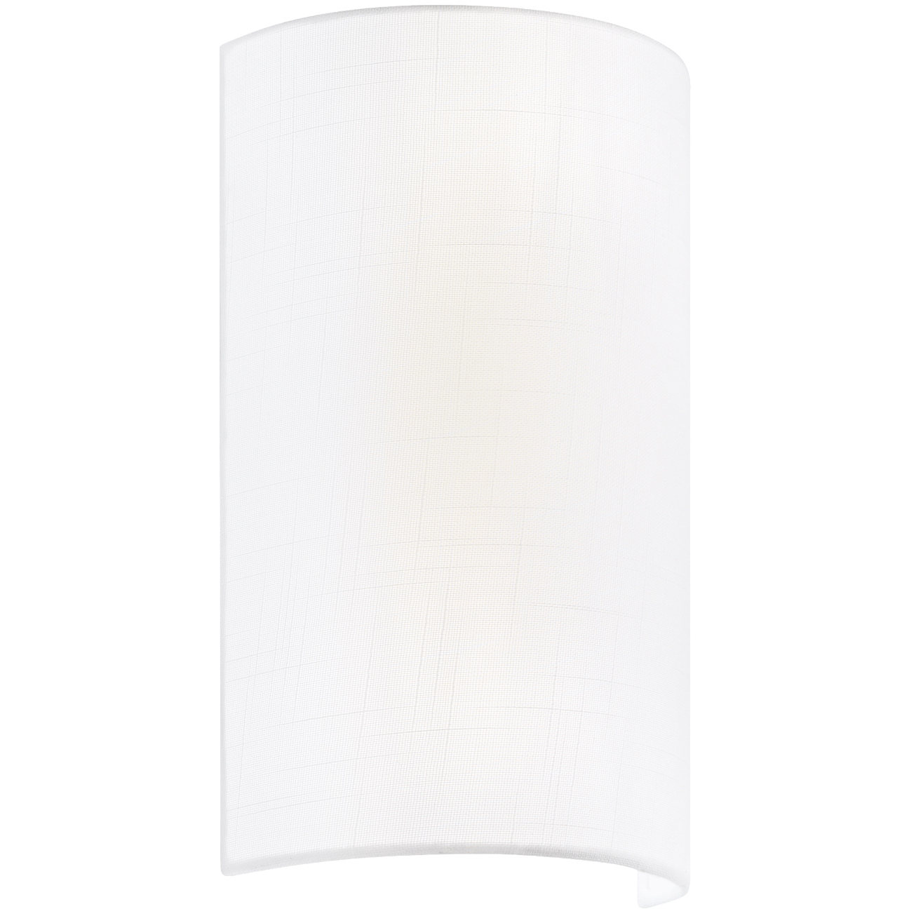 Textile Collection - Classic Family 2 Light 7.75 inch White Linen ADA Wall Sconce Wall Light in 4" D x 7.75" W x 12.5" H, EVOLV