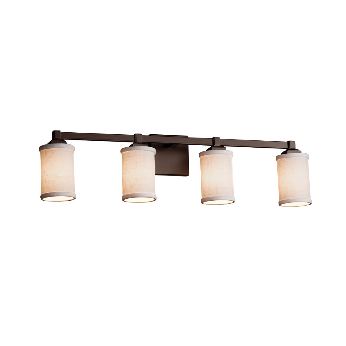 Textile LED 31 inch Matte Black Bath Bar Wall Light