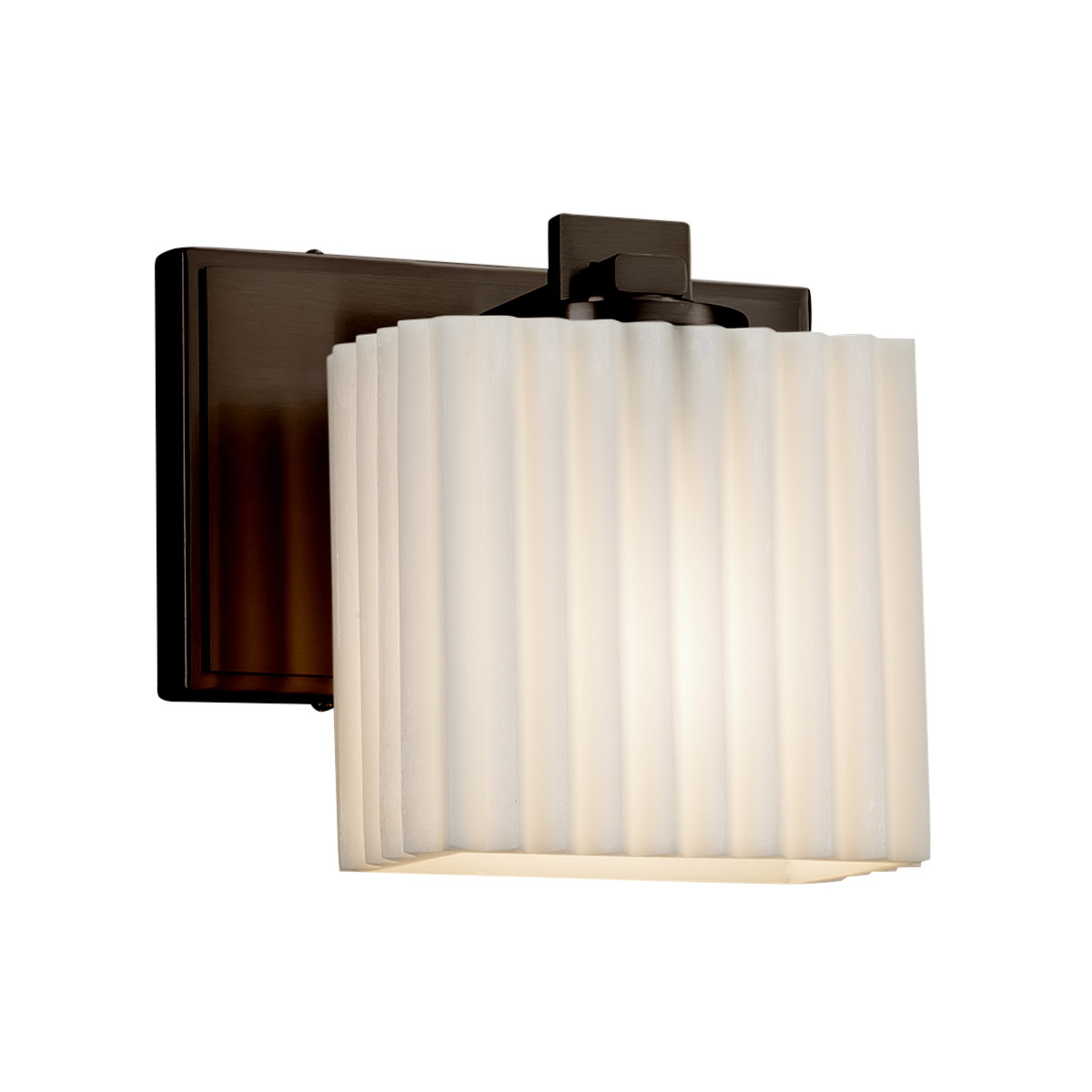 Porcelina LED 7 inch Brushed Nickel ADA Wall Sconce Wall Light in 700 Lm LED, Waves