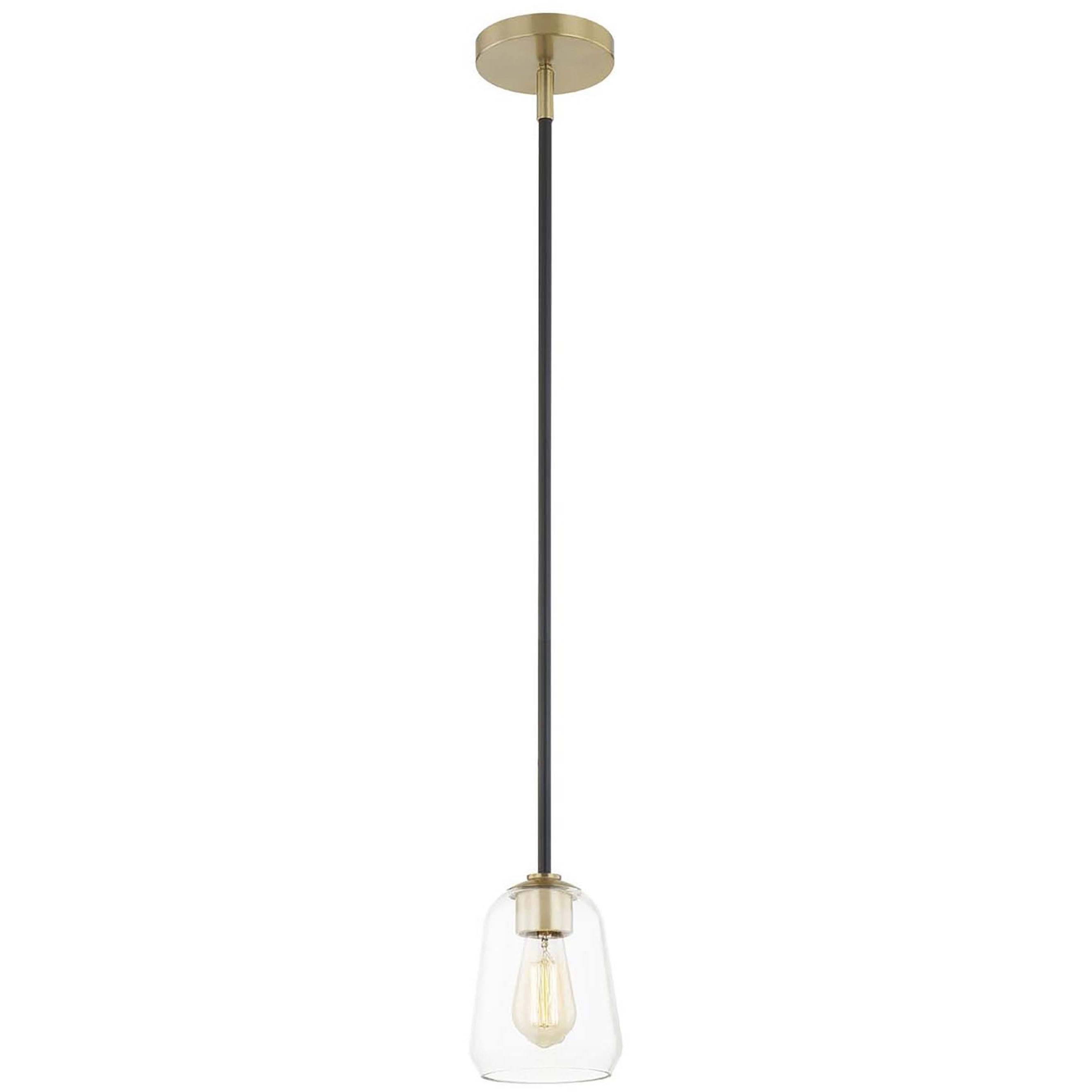 Fusion Collection - Arcwell 5.5 inch Clear Glass Pendant Ceiling Light