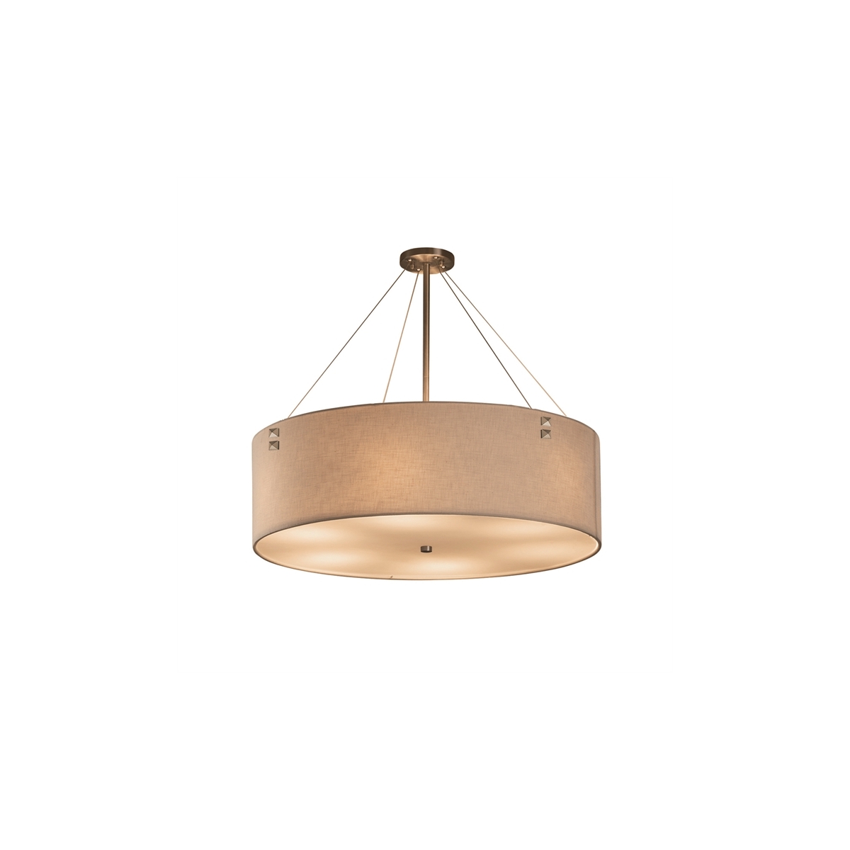 Textile 8 Light 48 inch Drum Pendant Ceiling Light