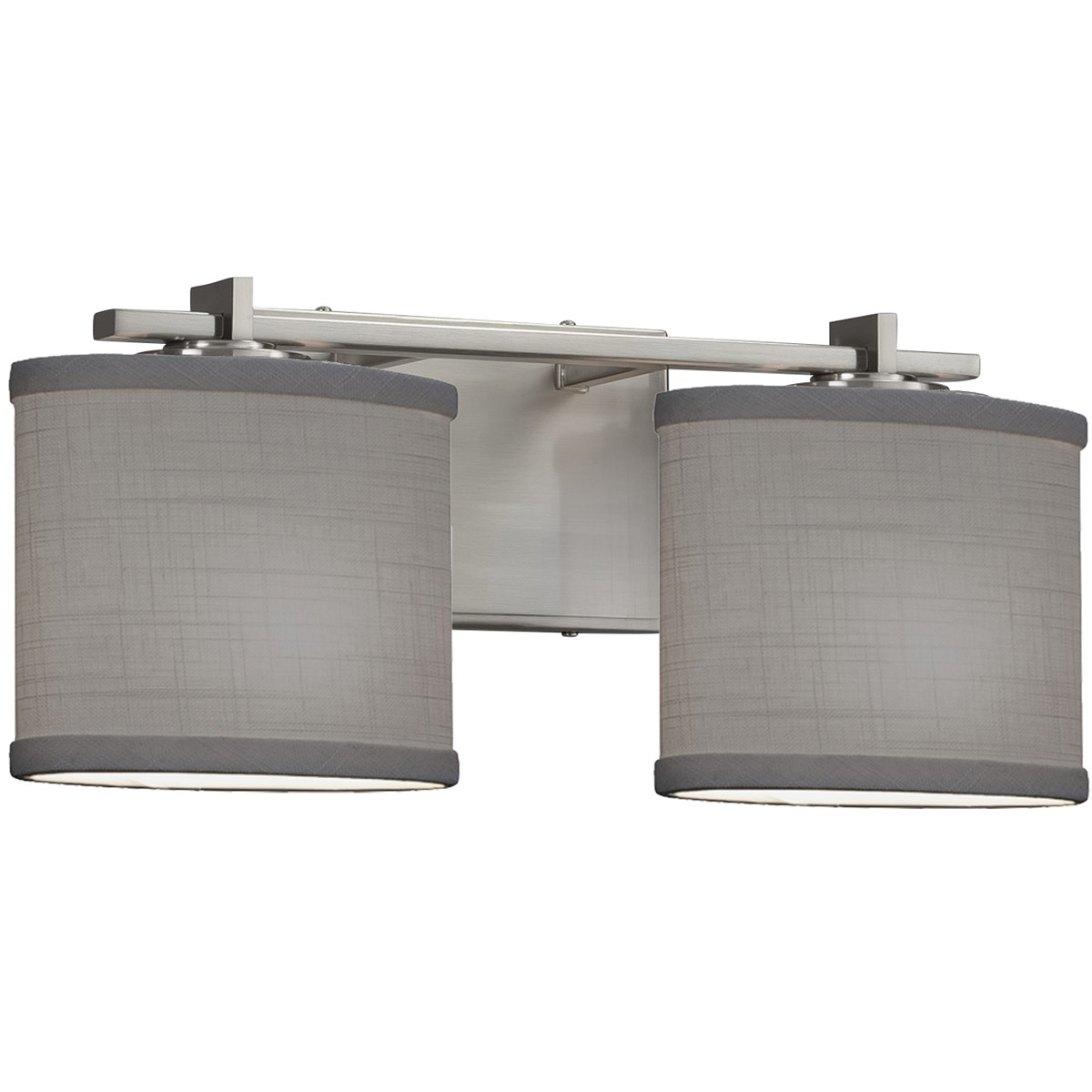 Textile 16.5 inch Dark Bronze Bath Bar Wall Light in LED, White, Oval, Era