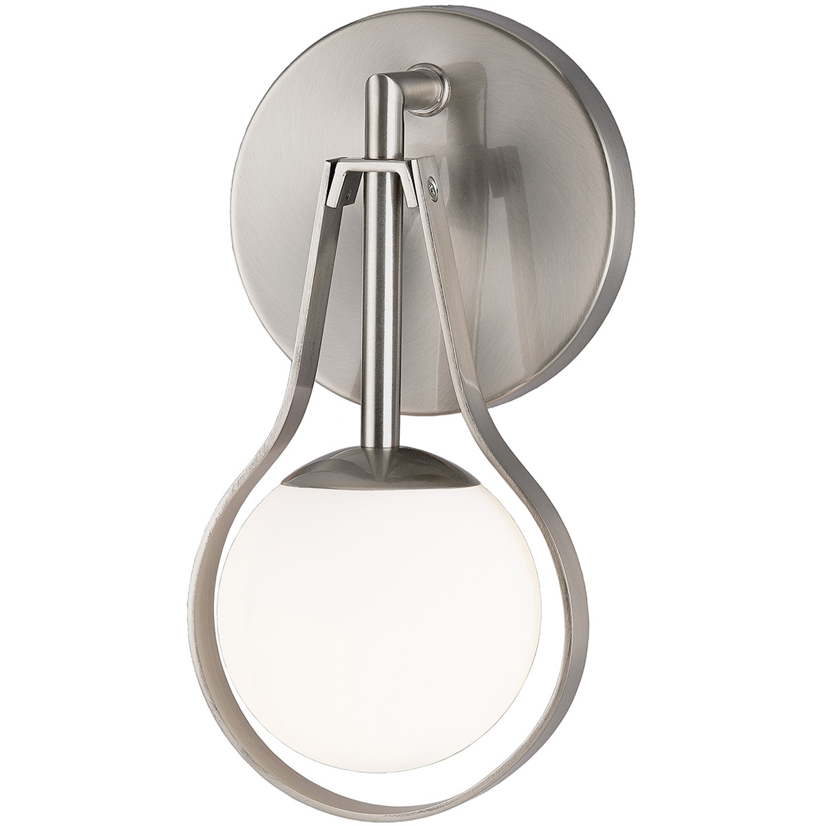 EVOLV LED 5 inch Brushed Nickel ADA Wall Sconce Wall Light, Pearl Family