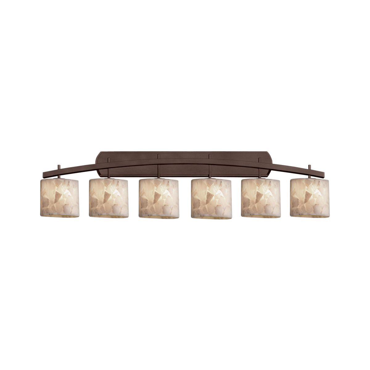 Alabaster Rocks LED 56.5 inch Dark Bronze Bath Bar Wall Light in 4200 Lm LED, Oval, Oval