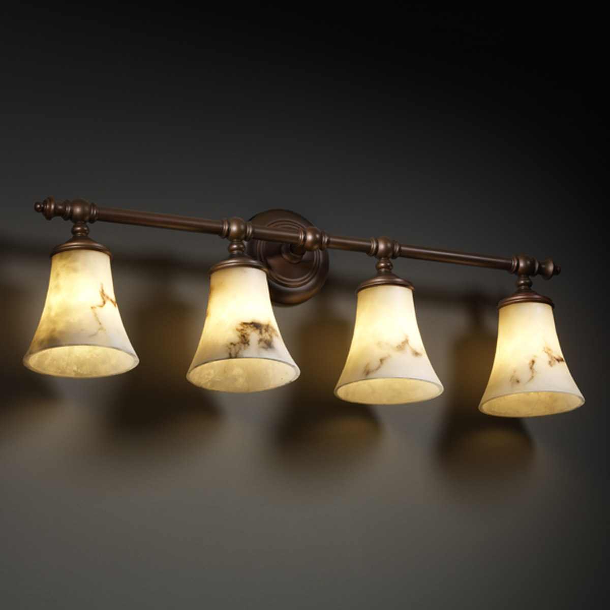 Lumenaria 4 Light 31.5 inch Dark Bronze Bath Bar Wall Light