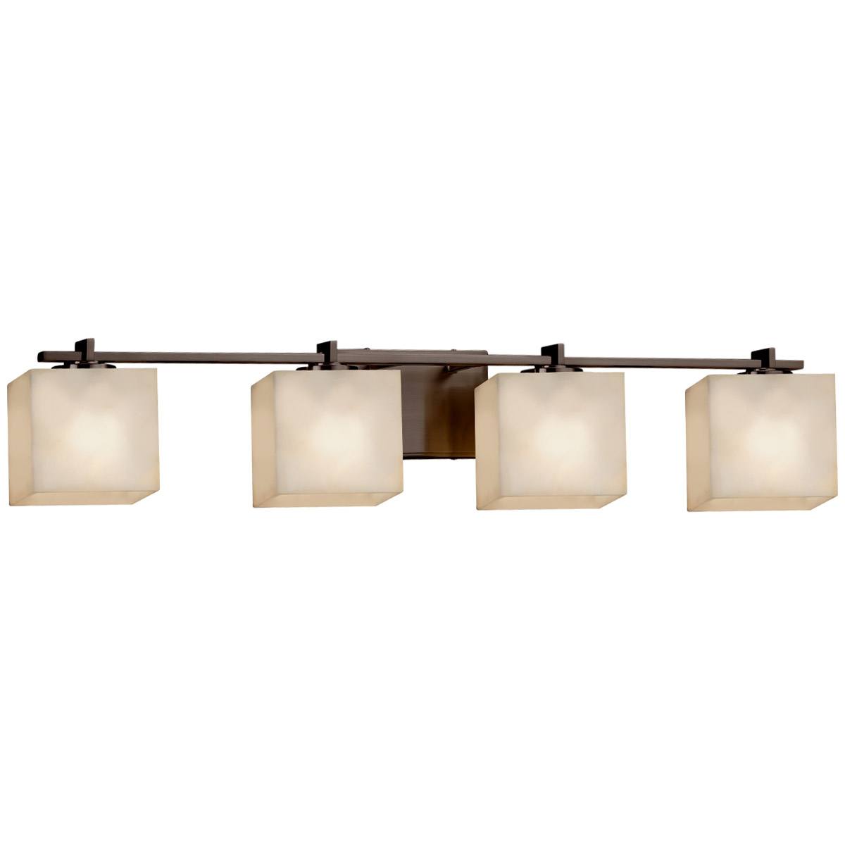 Clouds 4 Light 35.75 inch Brushed Nickel Vanity Light Wall Light in Rectangle, Incandescent